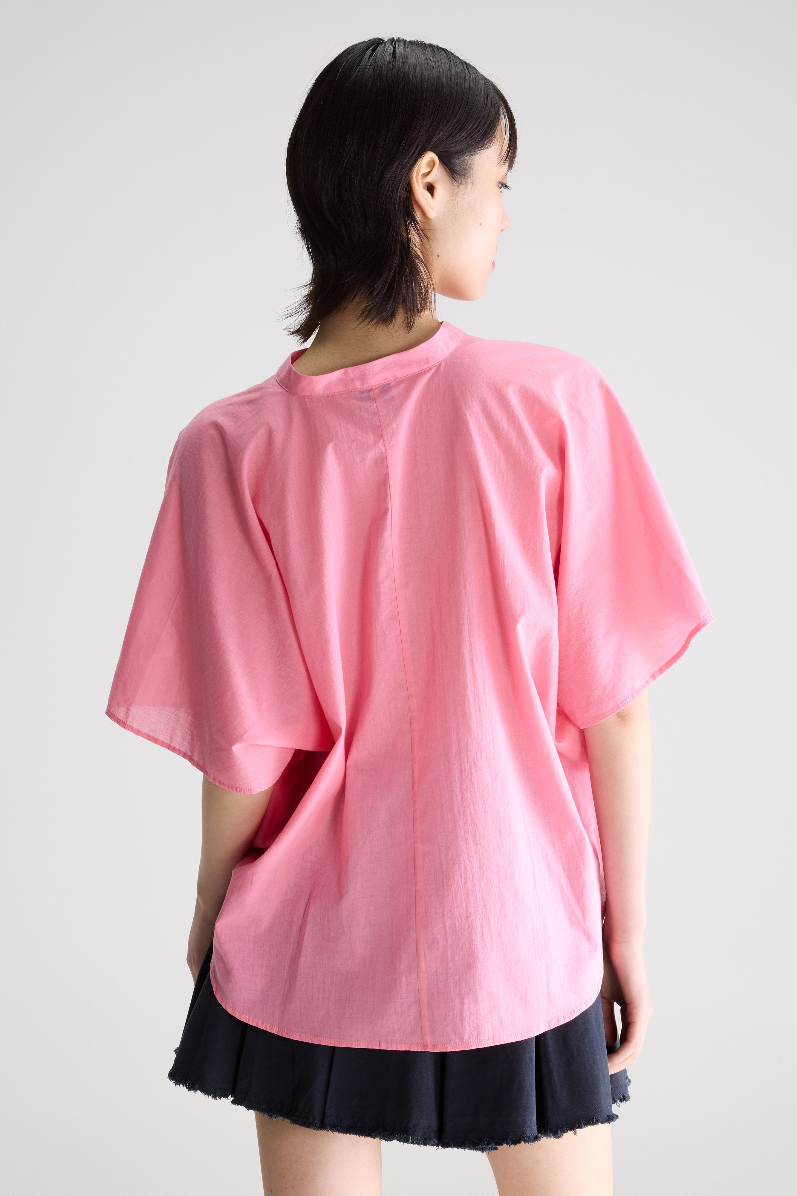 Dahlia ruffled blouse (261 / W / GERANIUM)