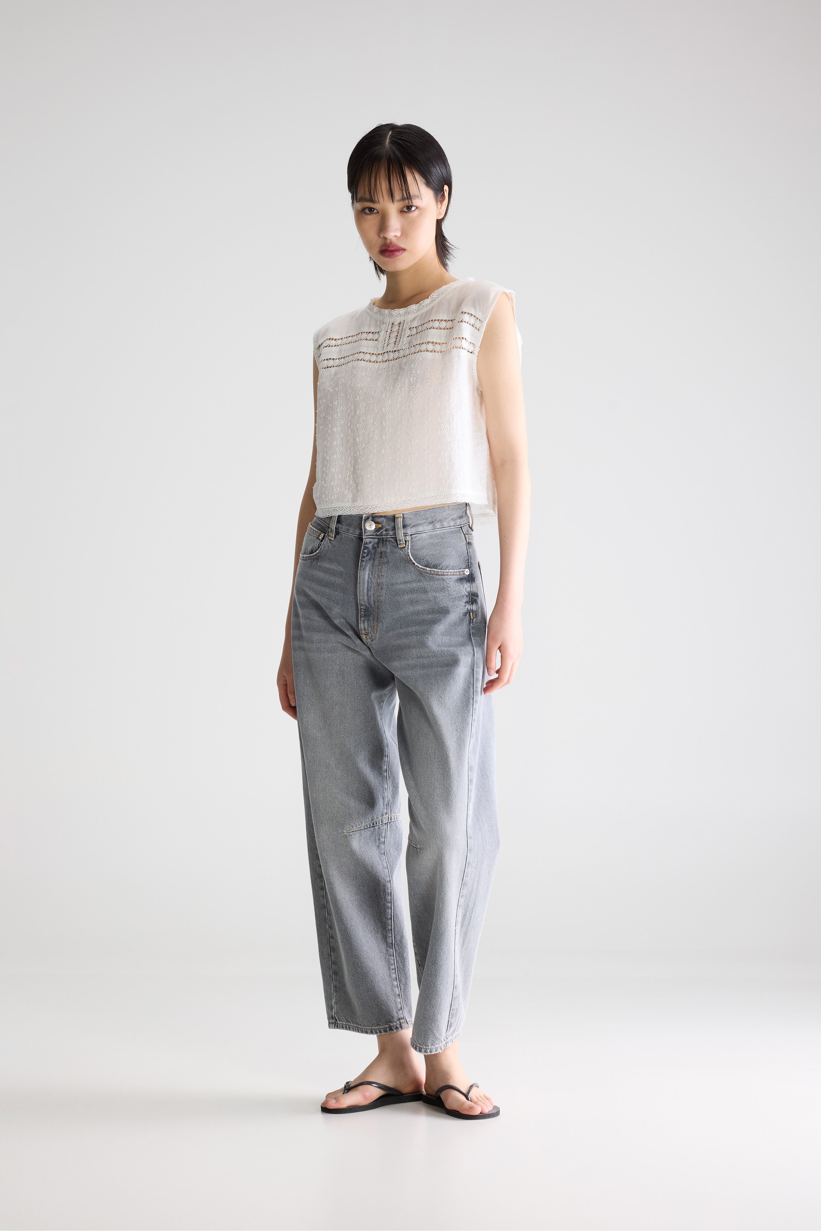 Blouse brodée Donna (261 / W / WHITE)