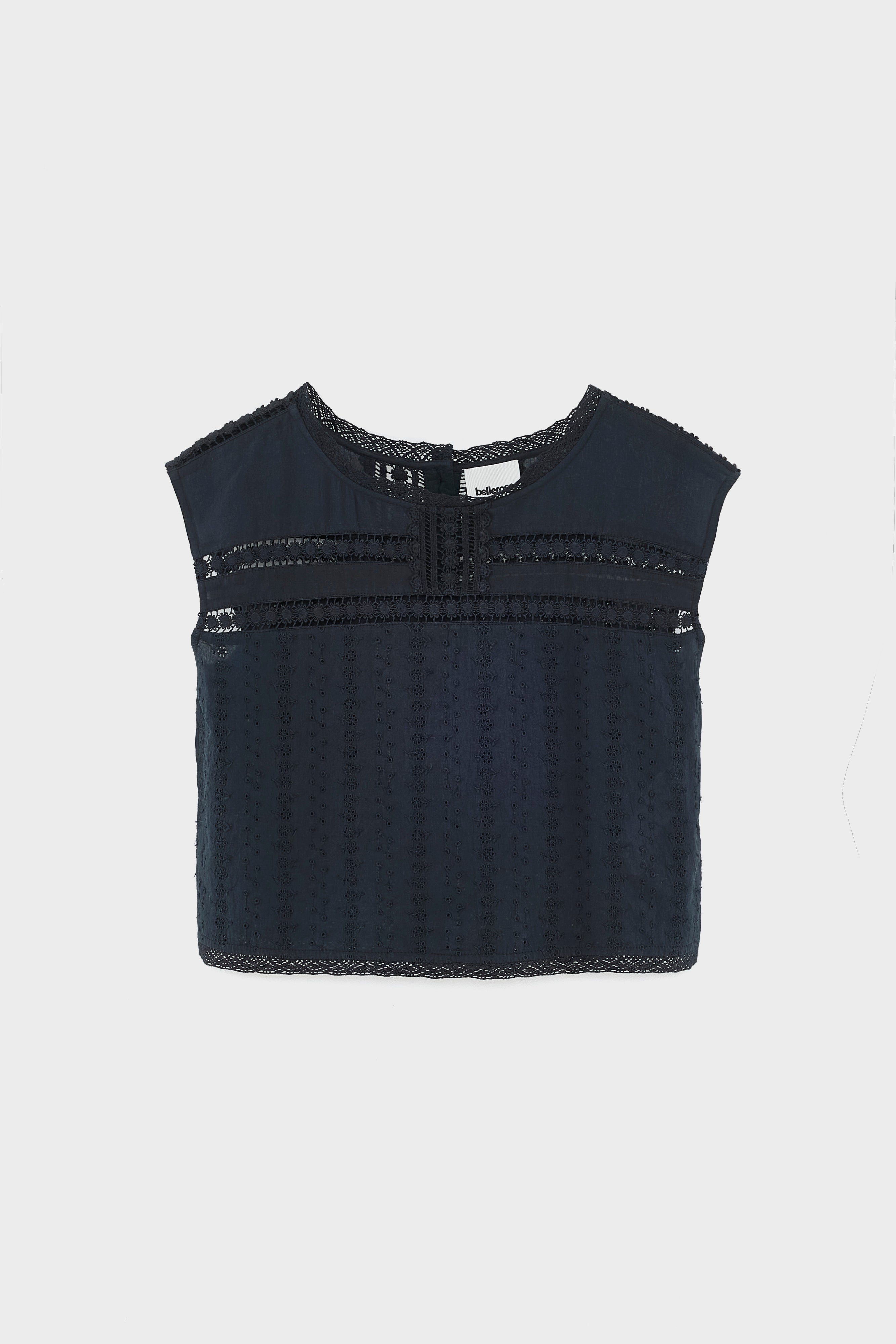 Blouse brodée Donna (261 / W / METEORITE)