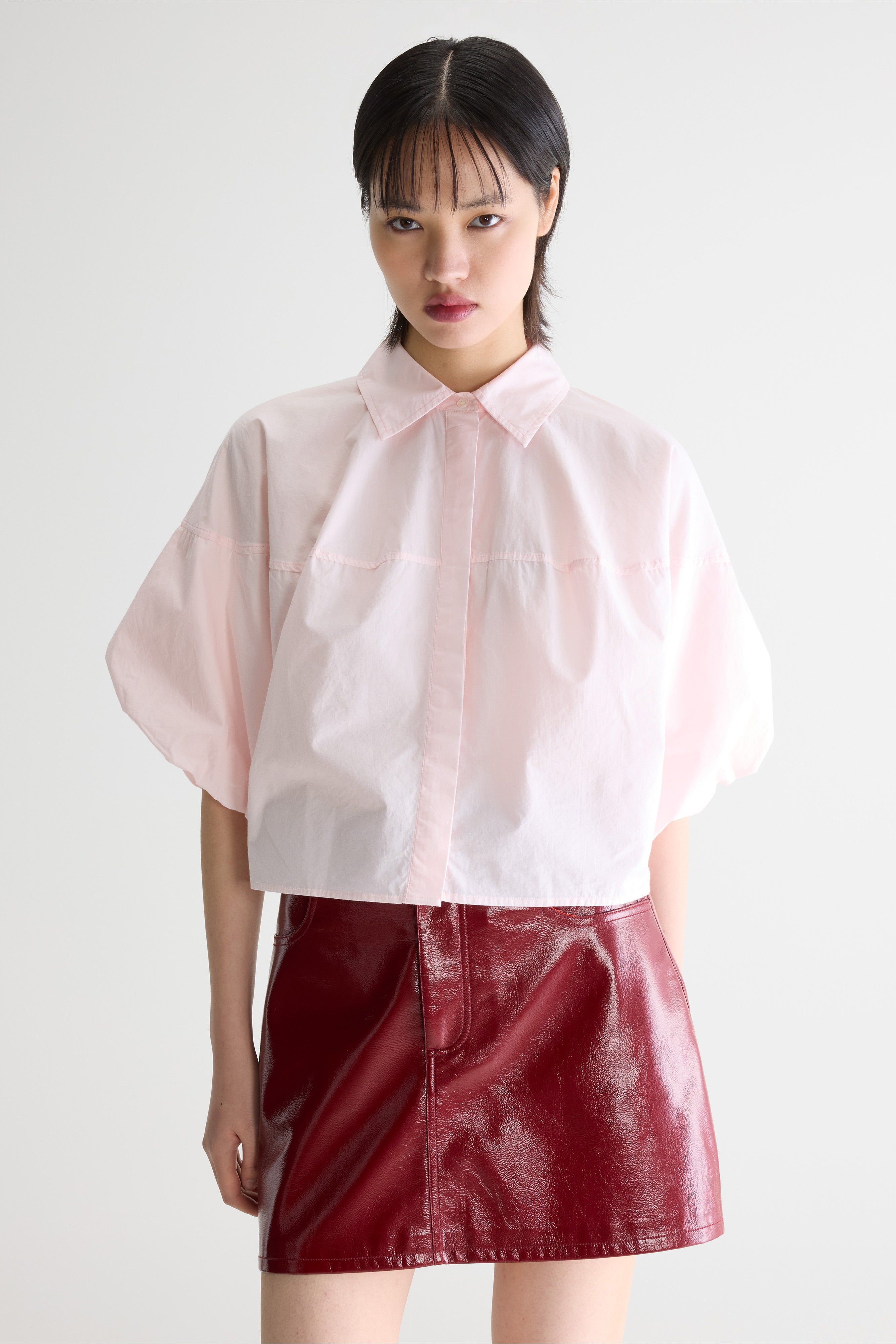 Cassy balloon shirt (261 / W / DUSK)