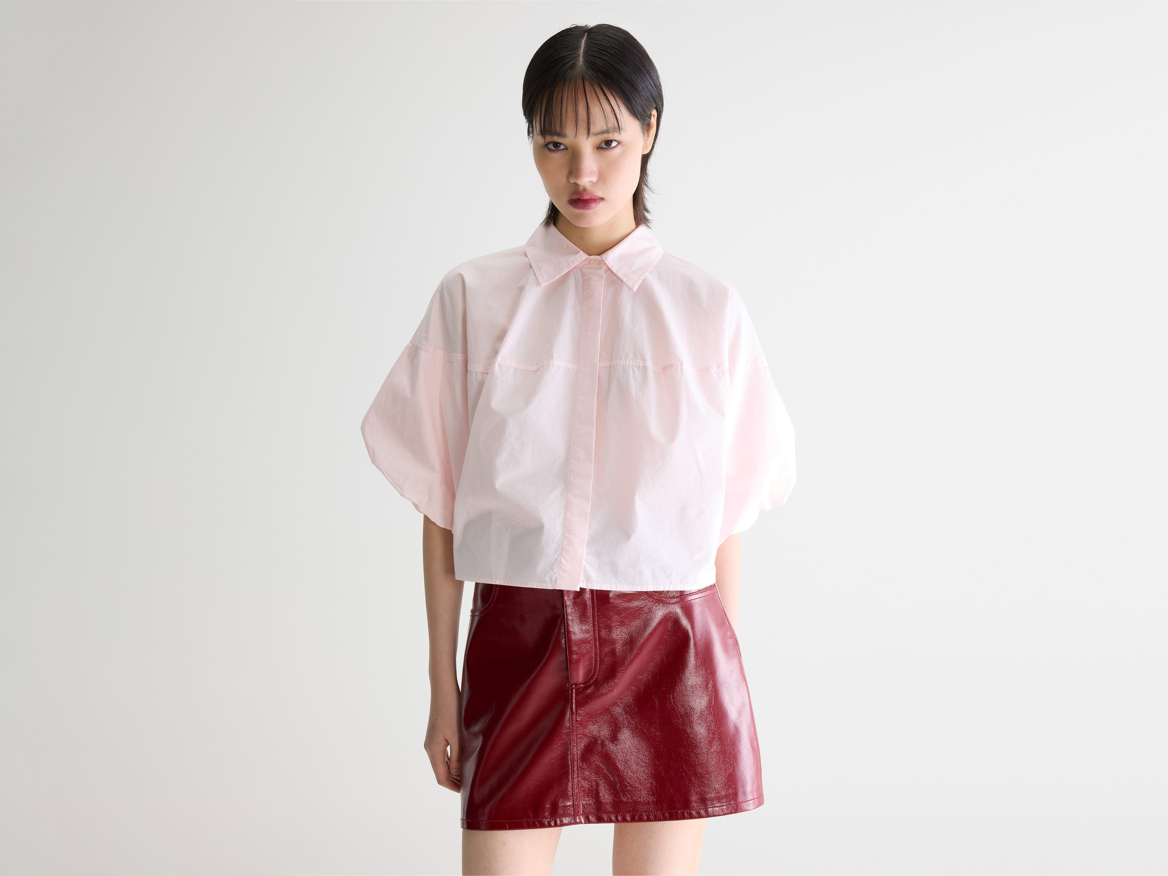 Cassy balloon shirt (261 / W / DUSK)