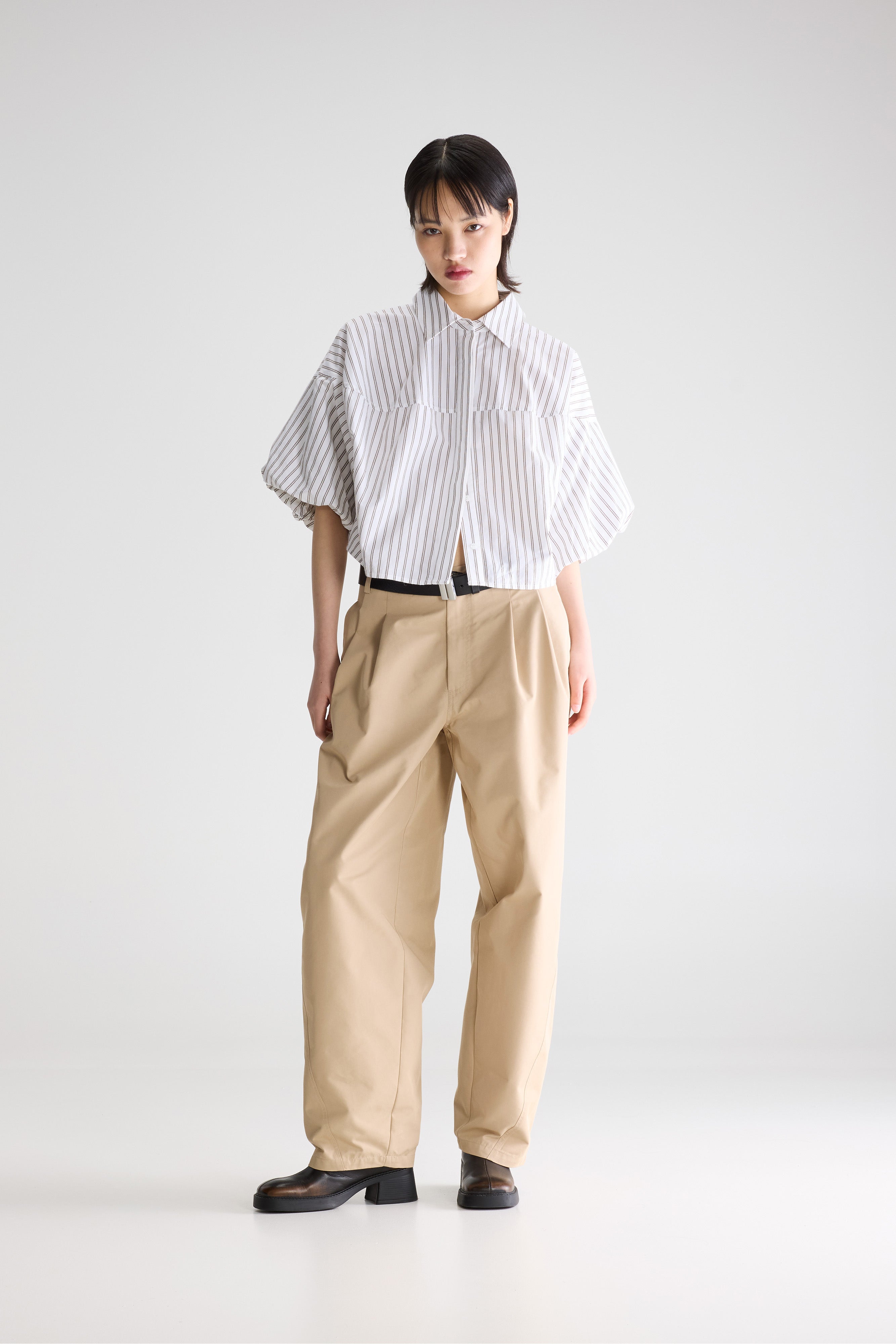 Cassy balloon shirt (261 / W / STRIPE A)