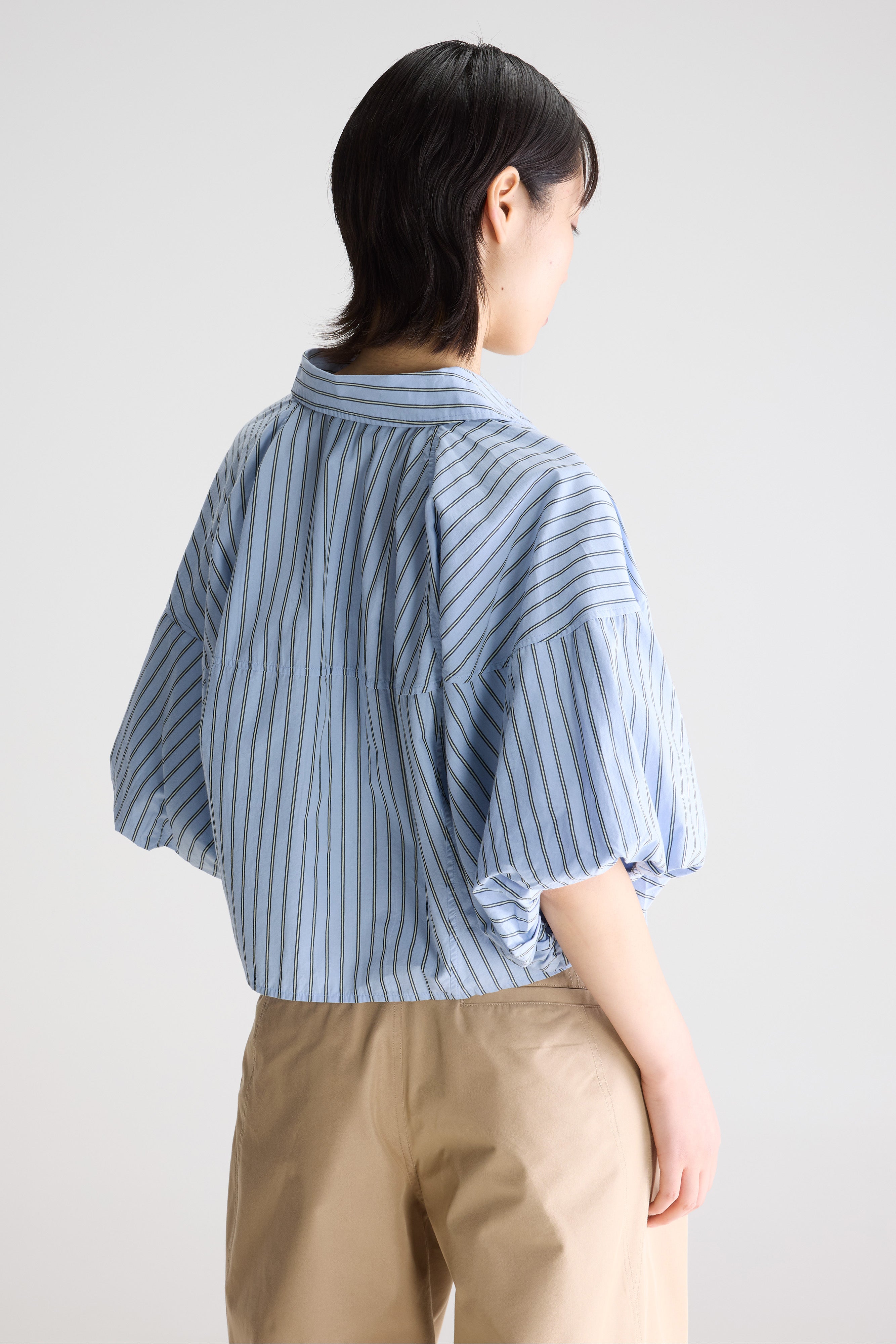 Cassy balloon shirt (261 / W / STRIPE B)