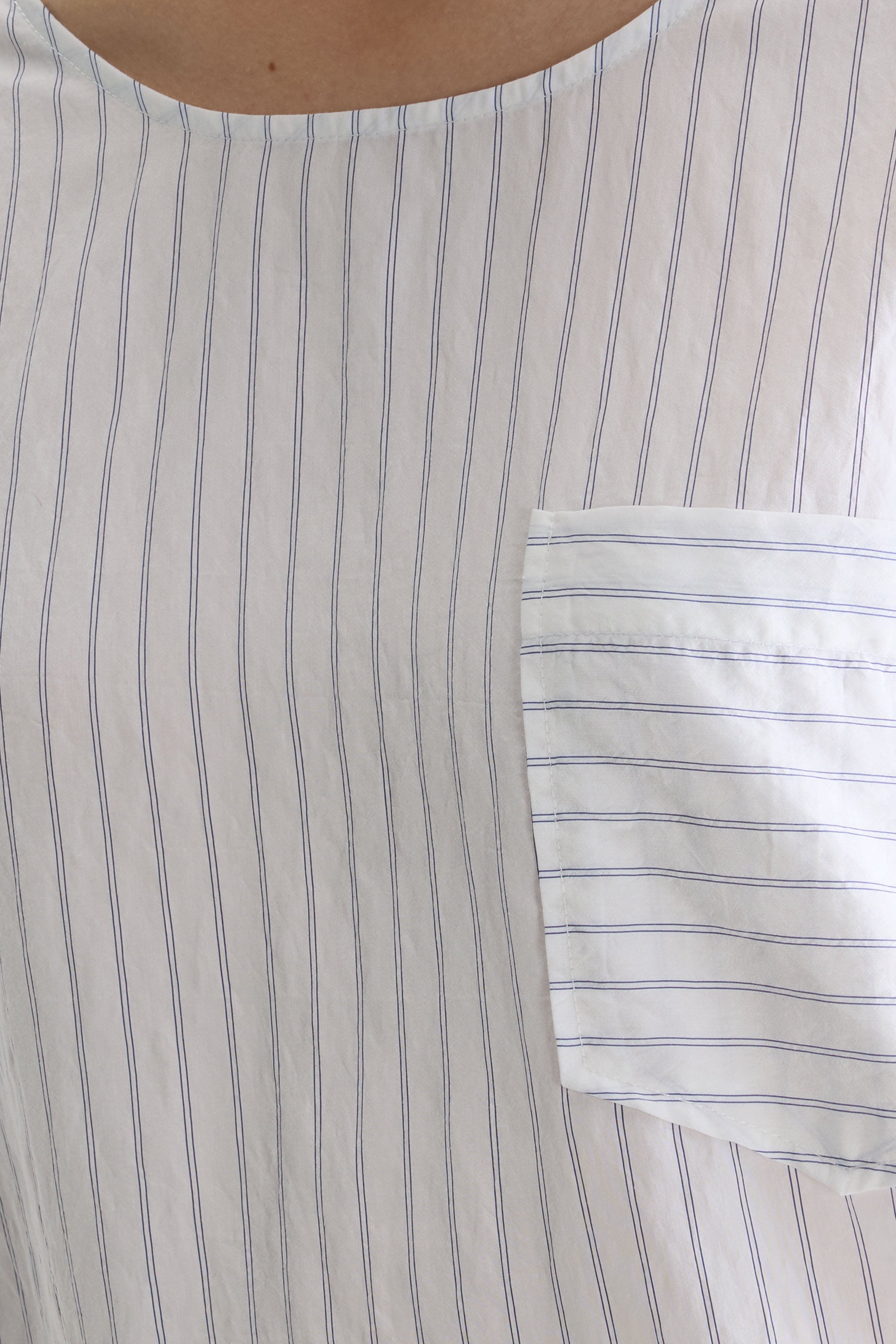 Soleil short sleeve blouse (261 / W / STRIPE A)