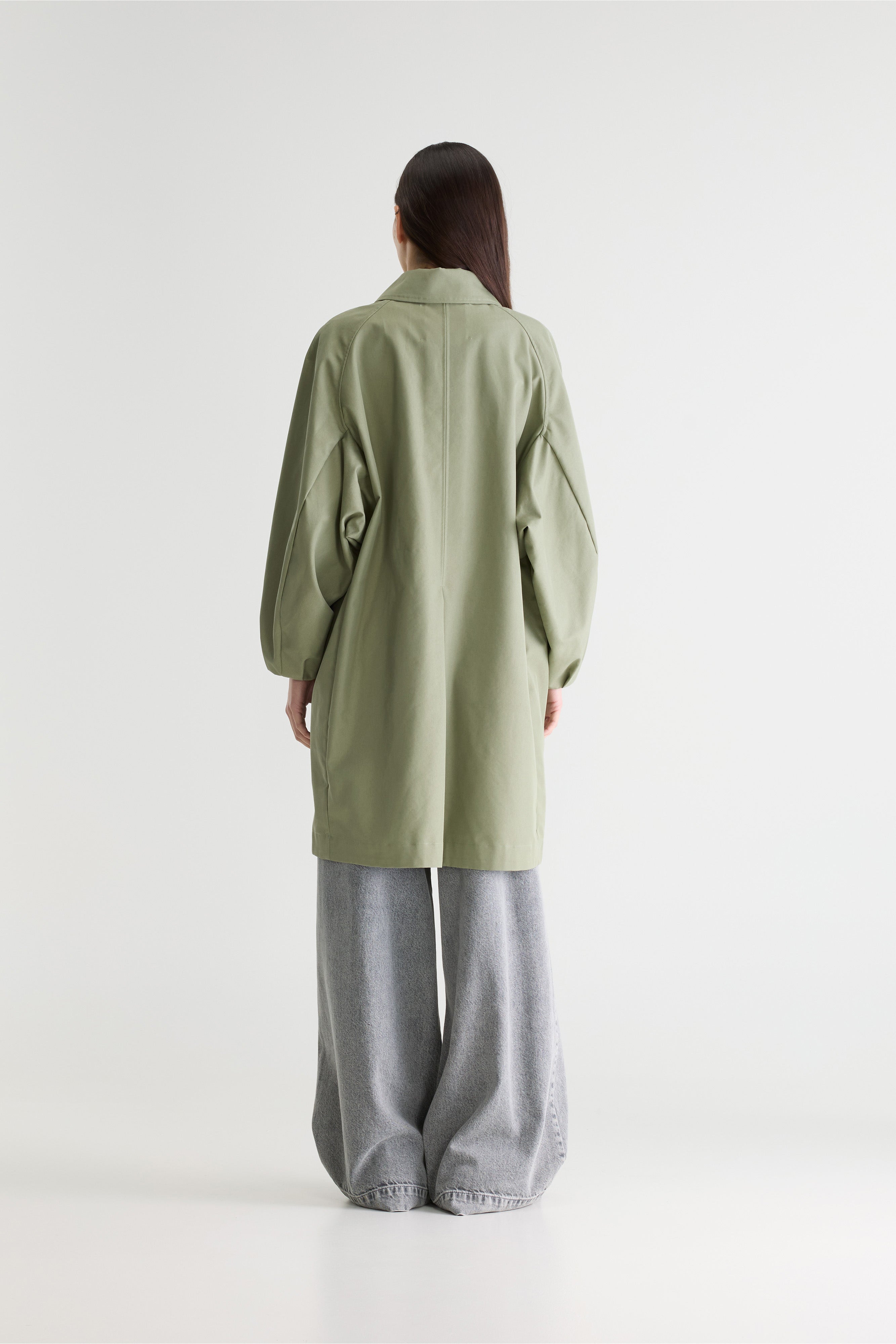 Julie trench coat (261 / W / SAUGE)