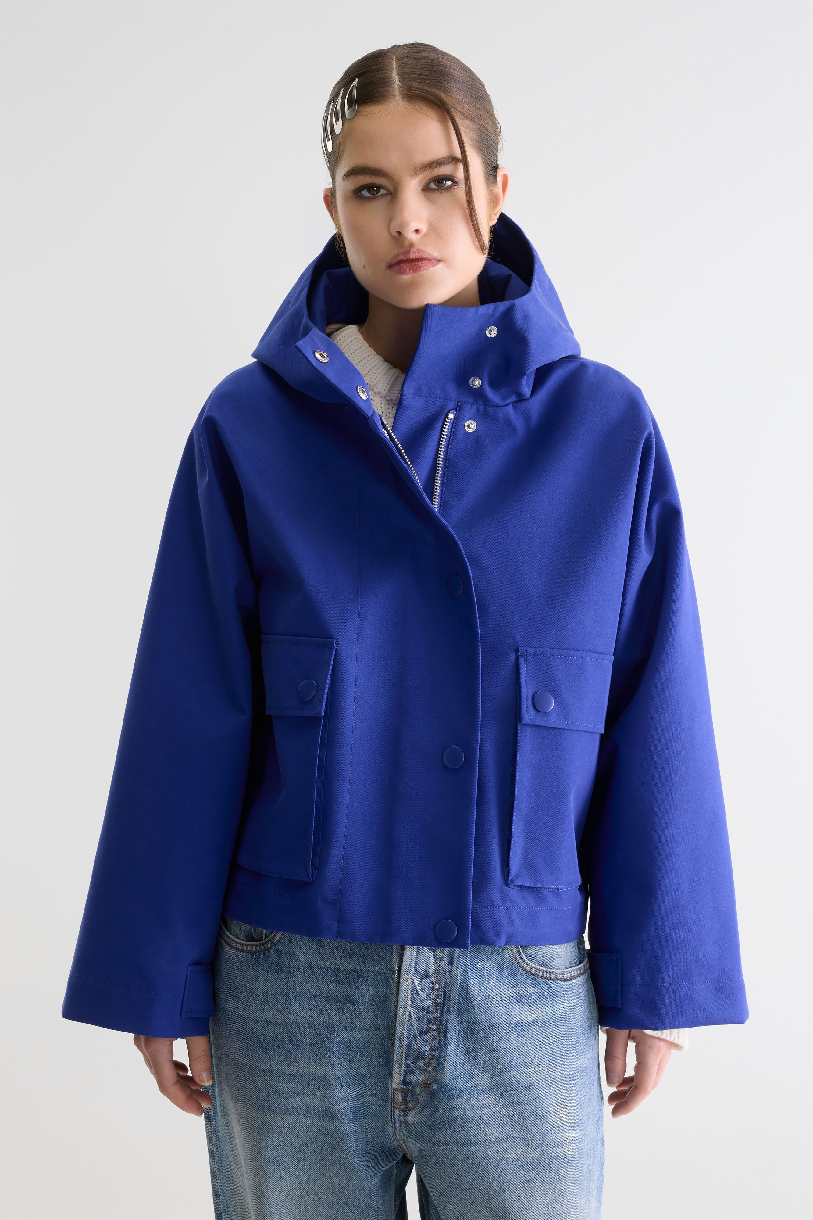 Jenna Hooded Jacket - Lazuli For Women | Bellerose