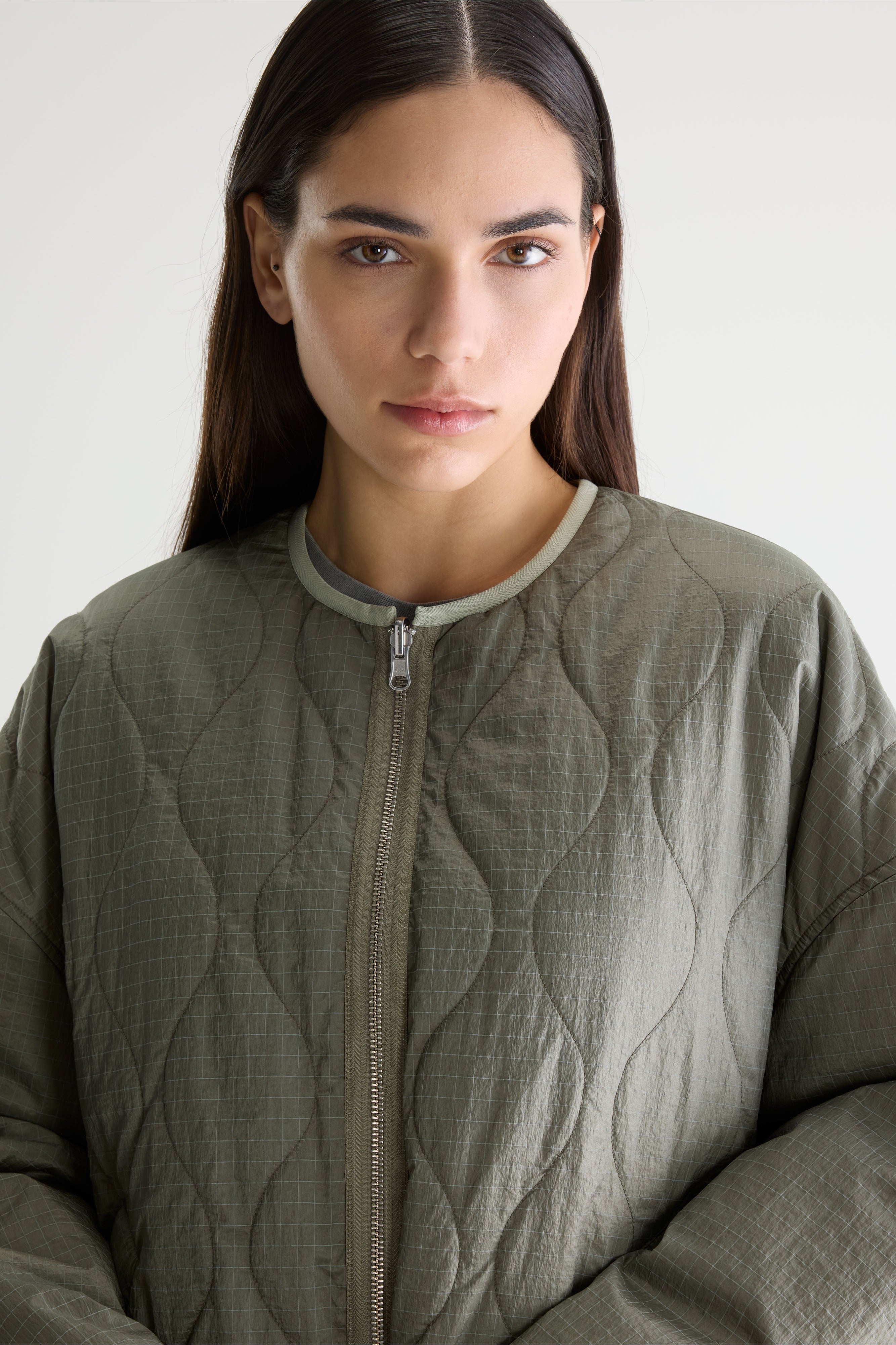 Highland quilted jacket (261 / W / THYM)