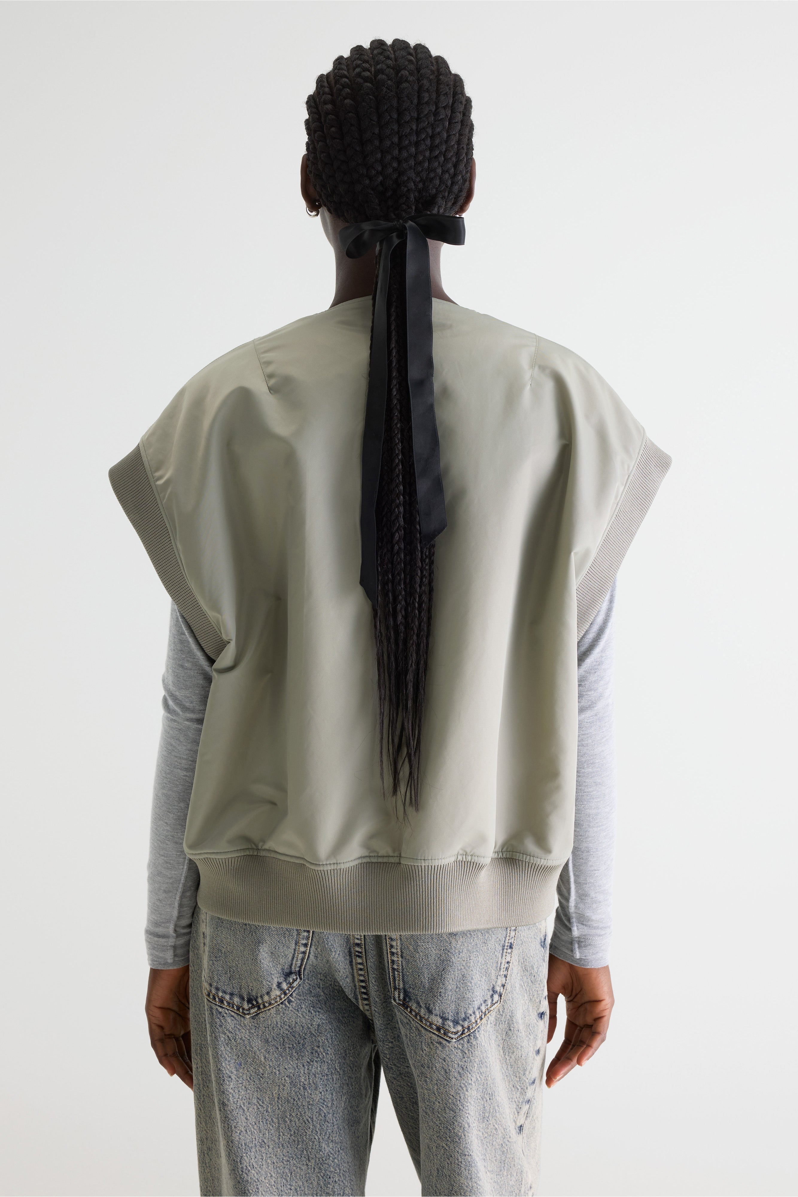 Hiroki sleeveless jacket (261 / W / MERCURY)