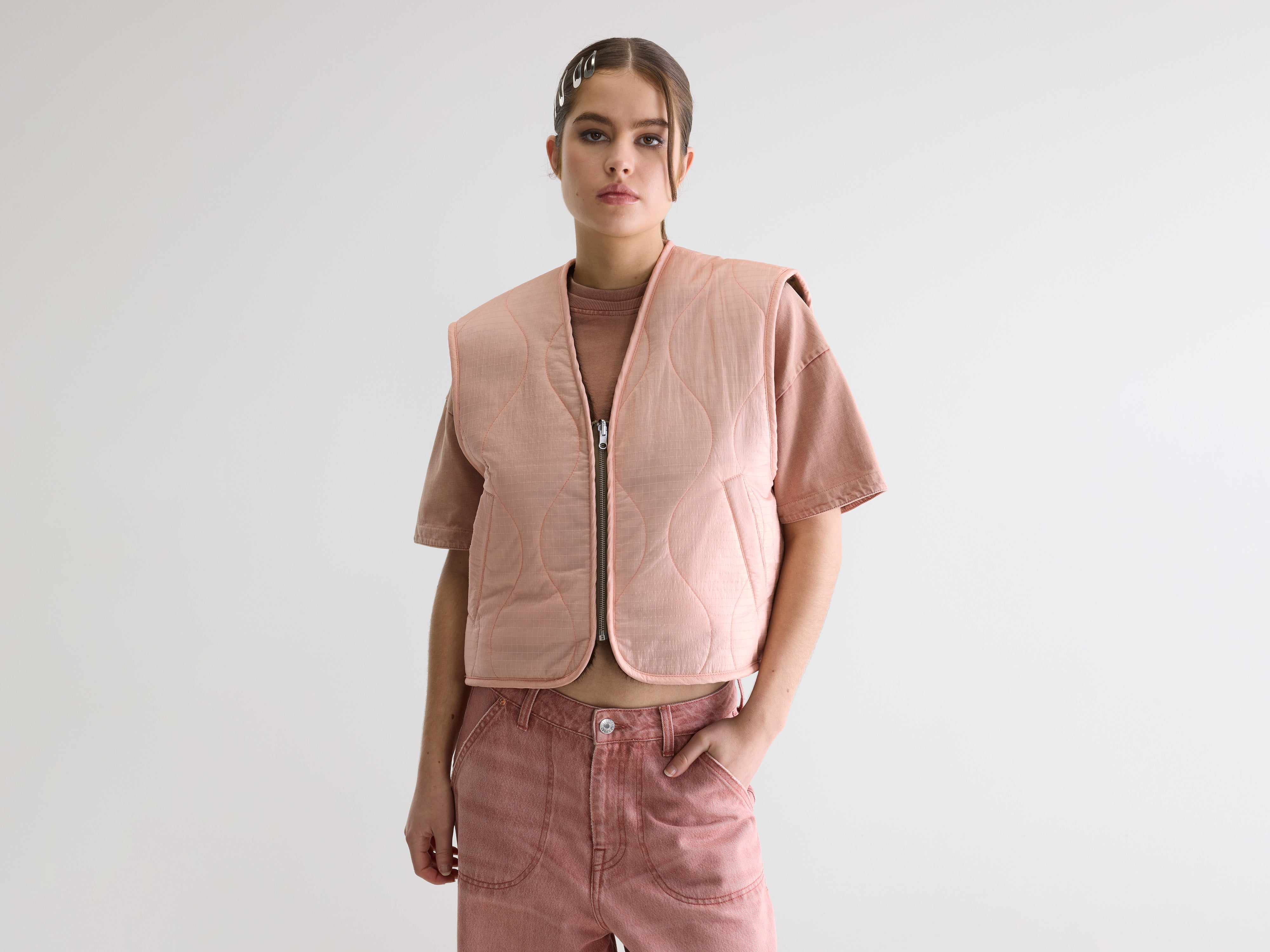Joannie sleeveless jacket (261 / W / BABE)