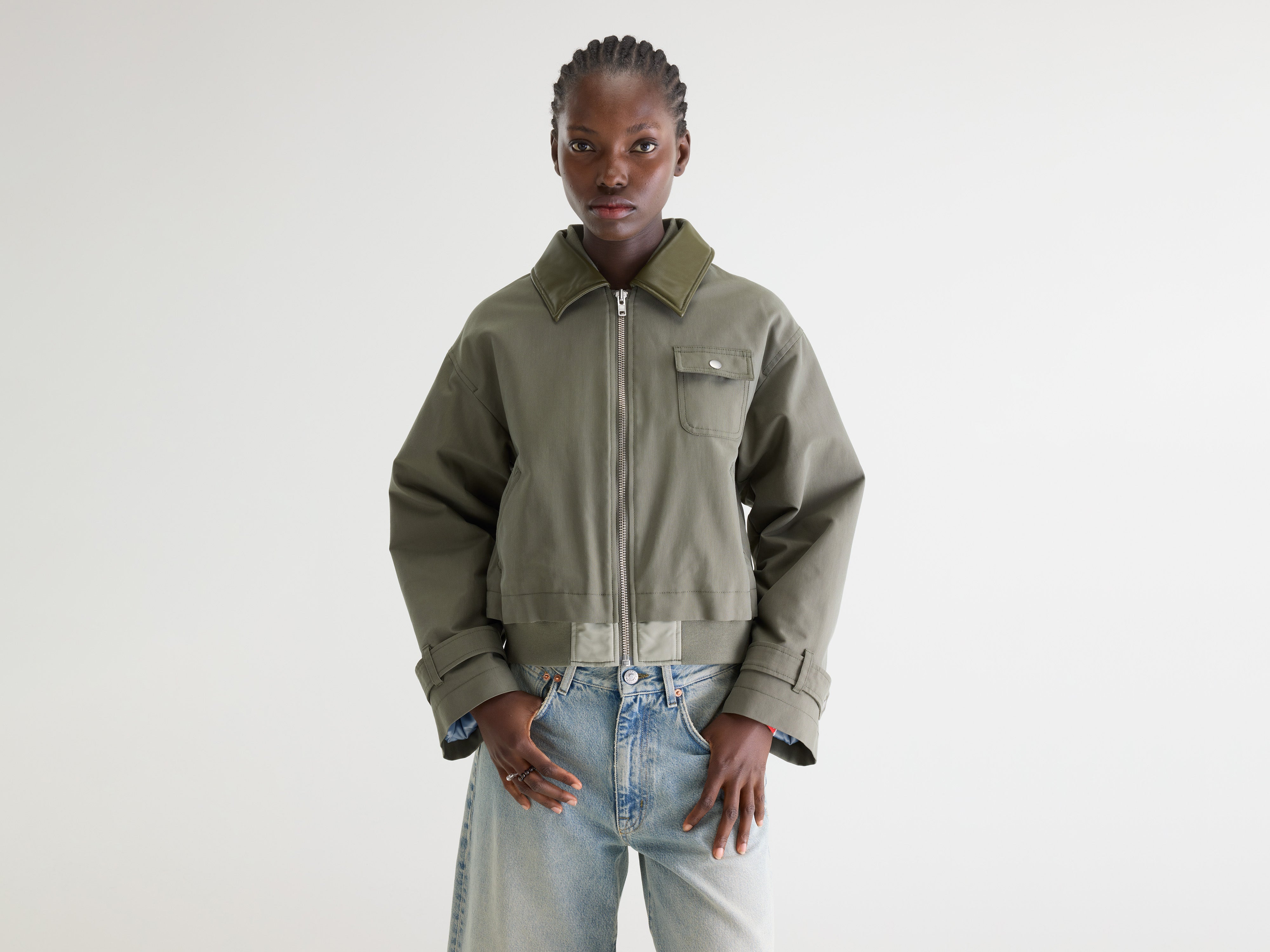 Jenner relaxed jacket (261 / W / SAGE)