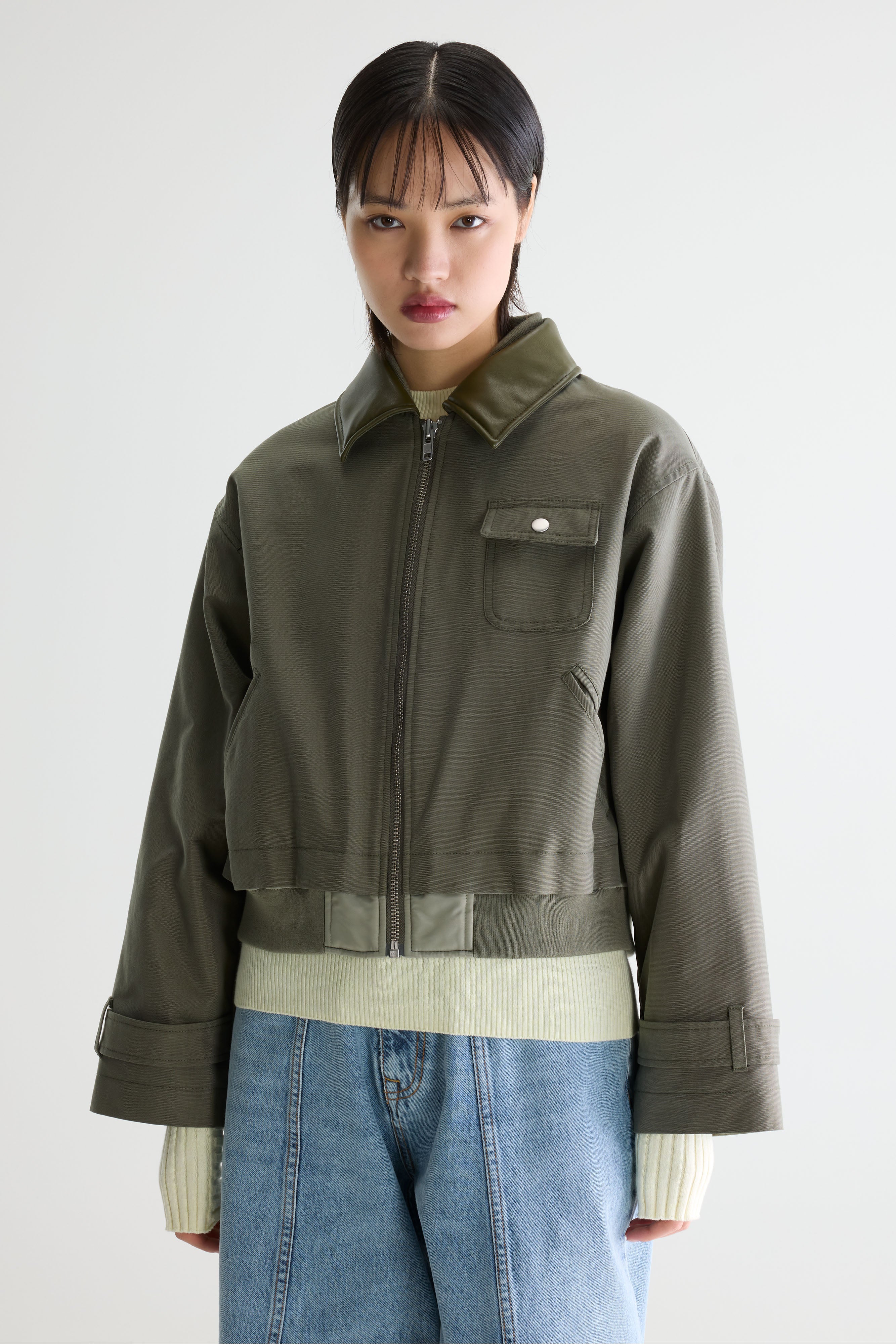 Jenner relaxed jacket (261 / W / SAGE)