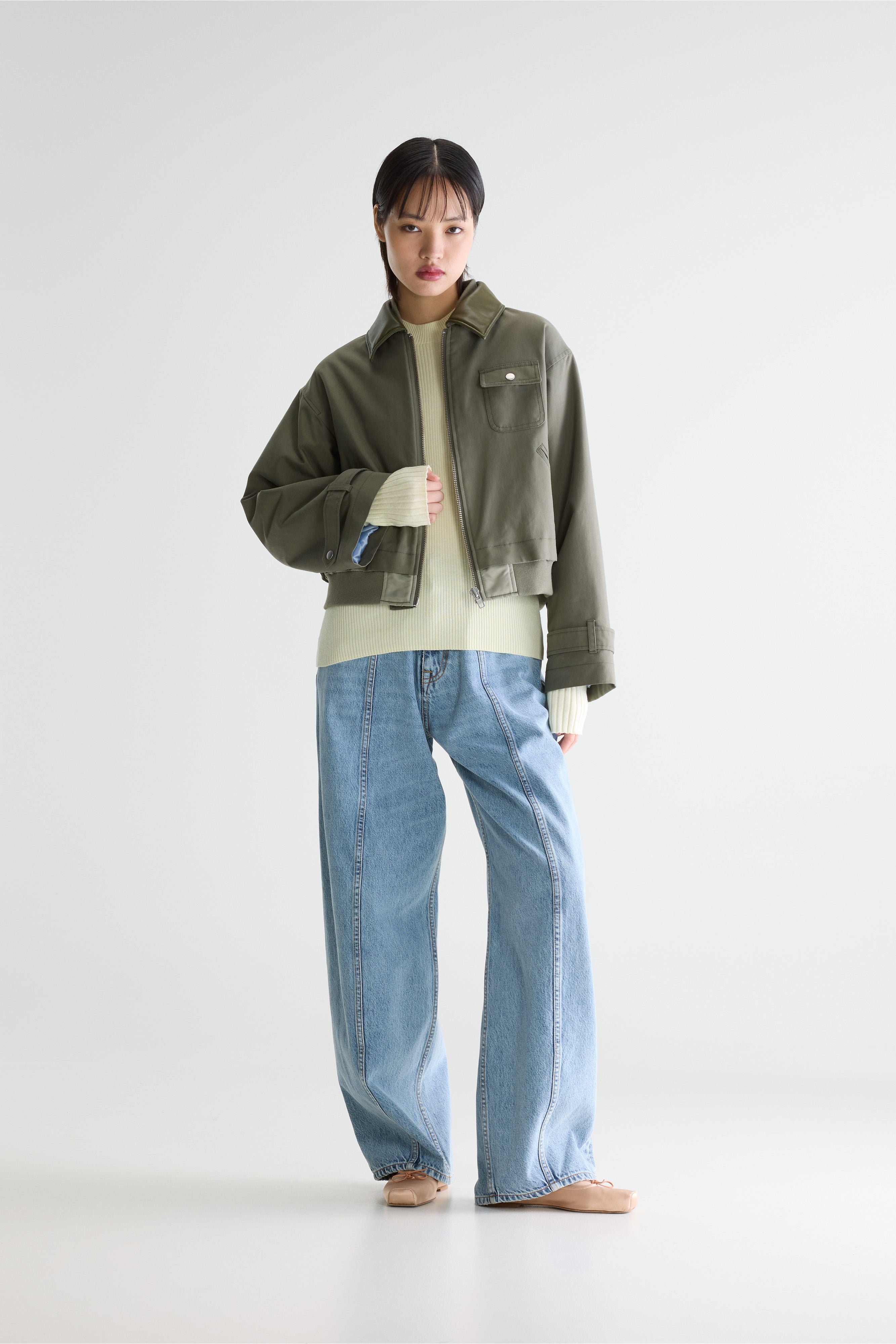 Jenner relaxed jacket (261 / W / SAGE)
