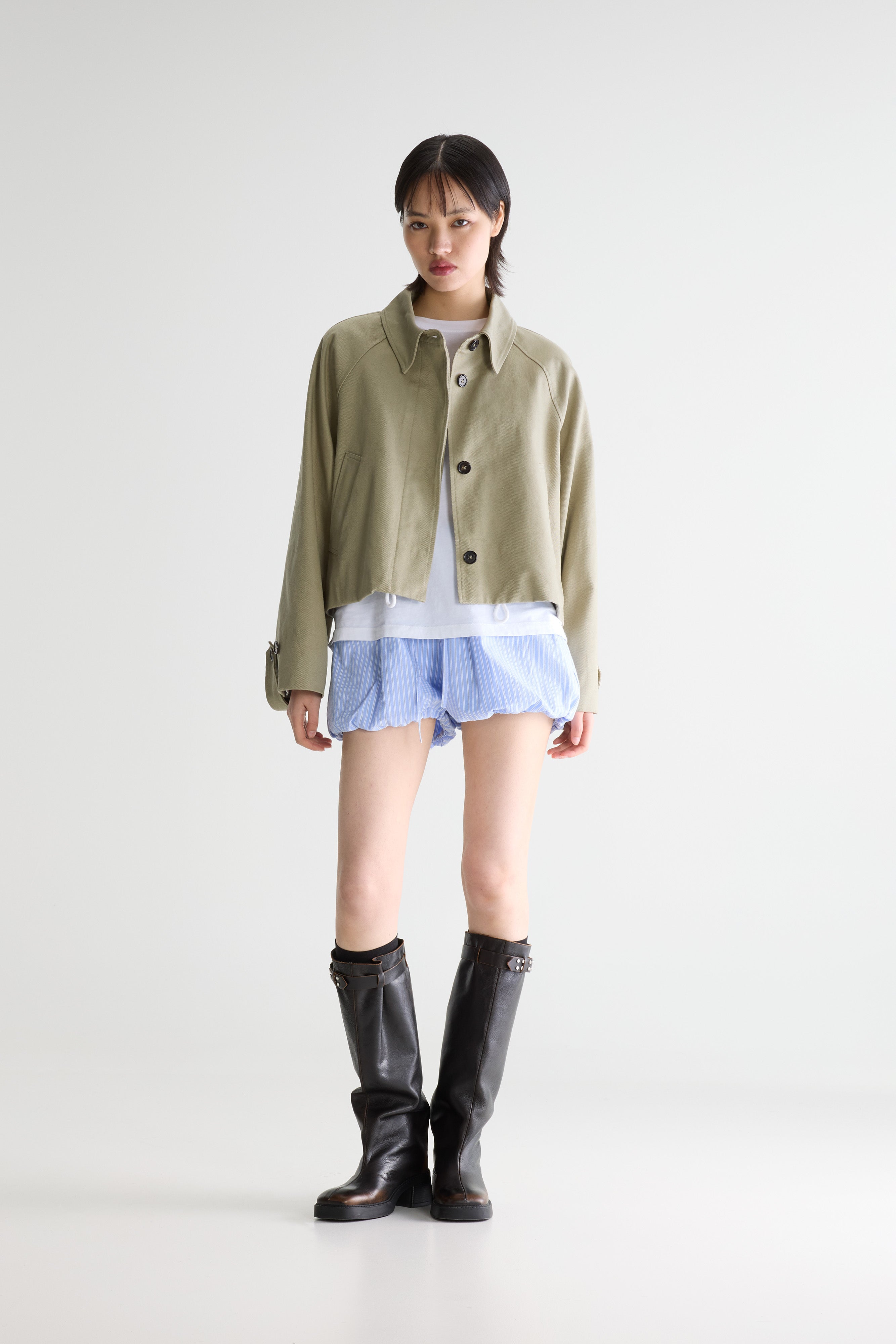 Jessy denim jacket (261 / W / EUCALYPTUS)