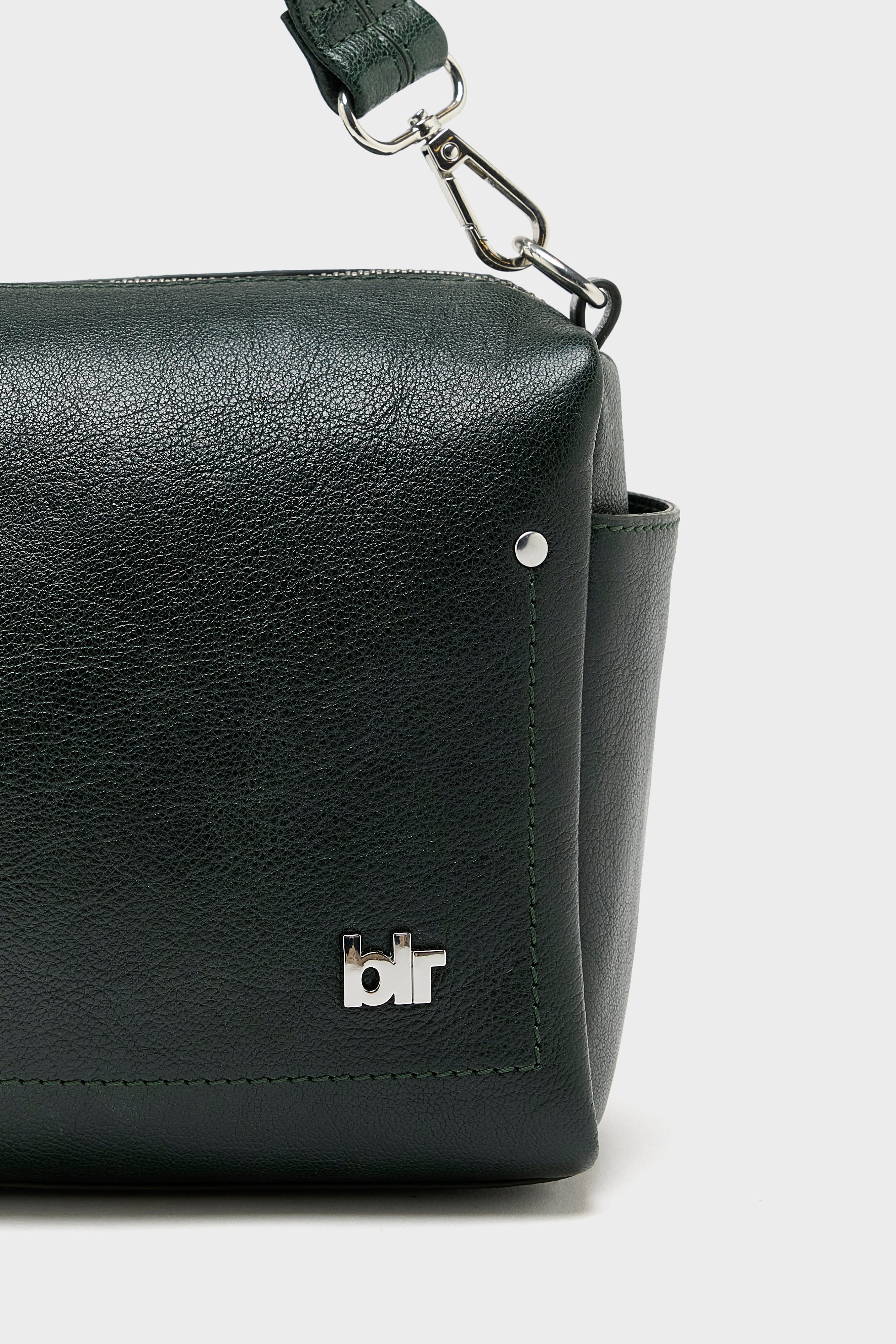 Duol leather handbag (261 / W / BOTTLE)