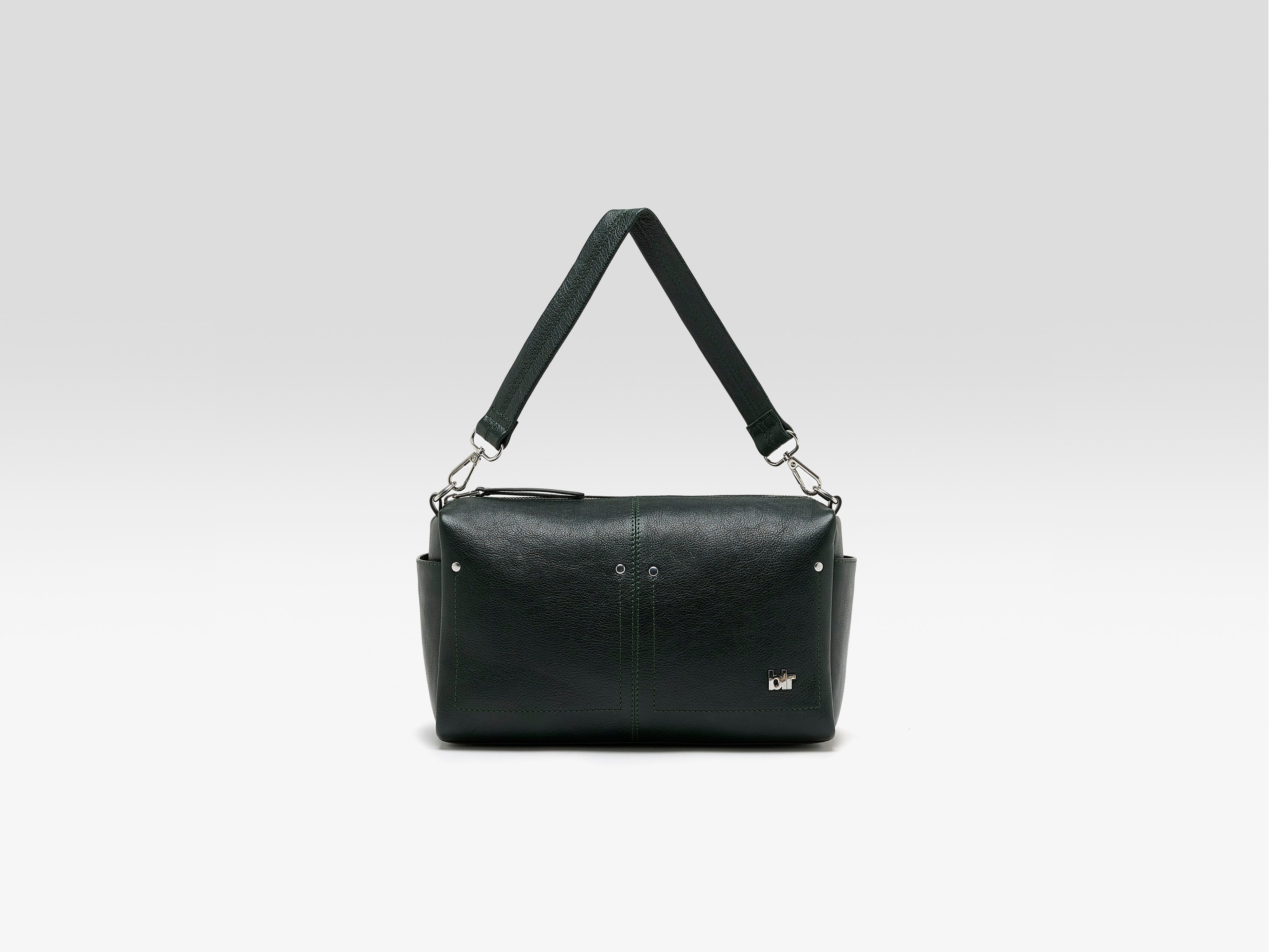 Duol leather handbag (261 / W / BOTTLE)
