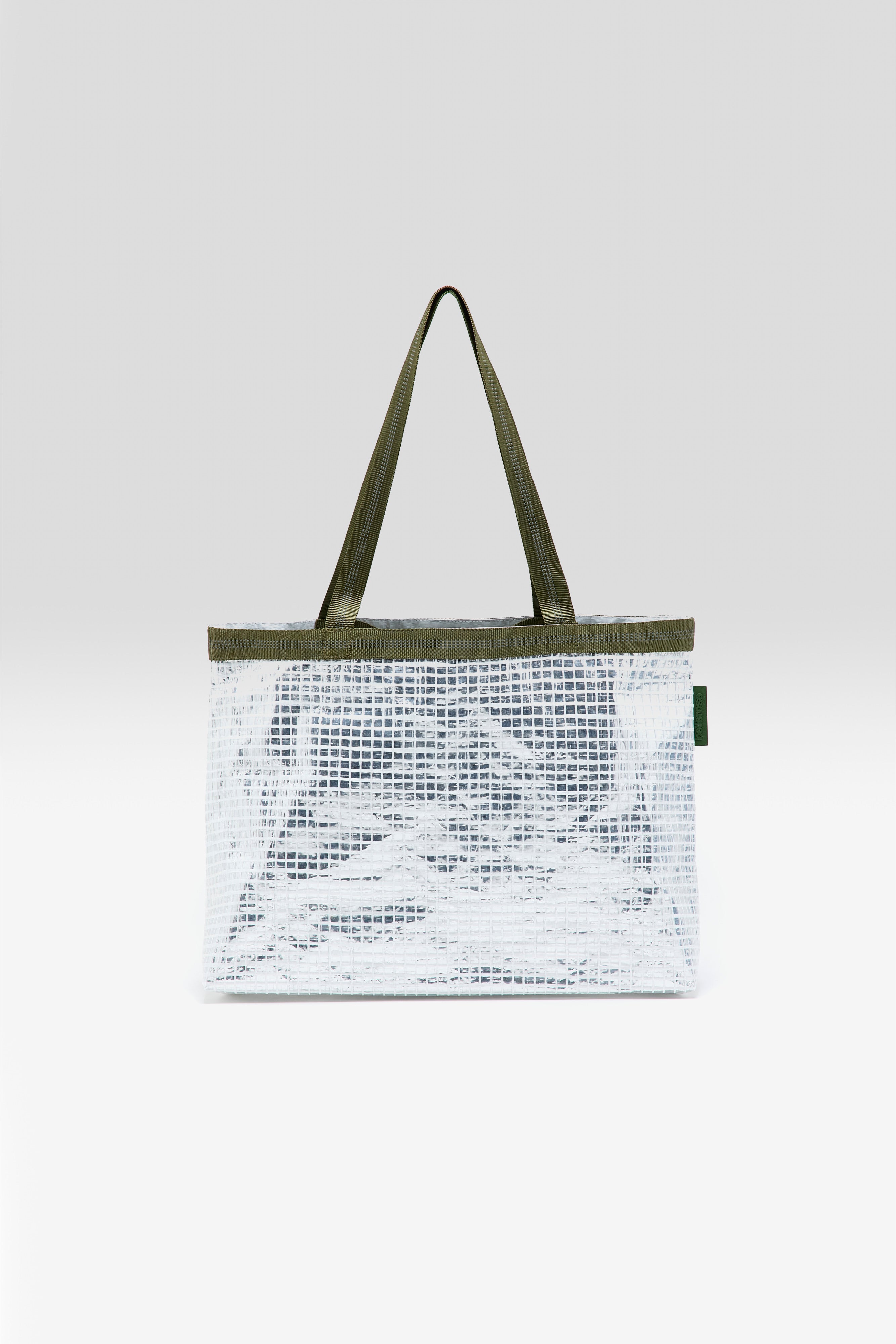 Hilyam Handbag - Silver / Vetiver / White For Women | Bellerose