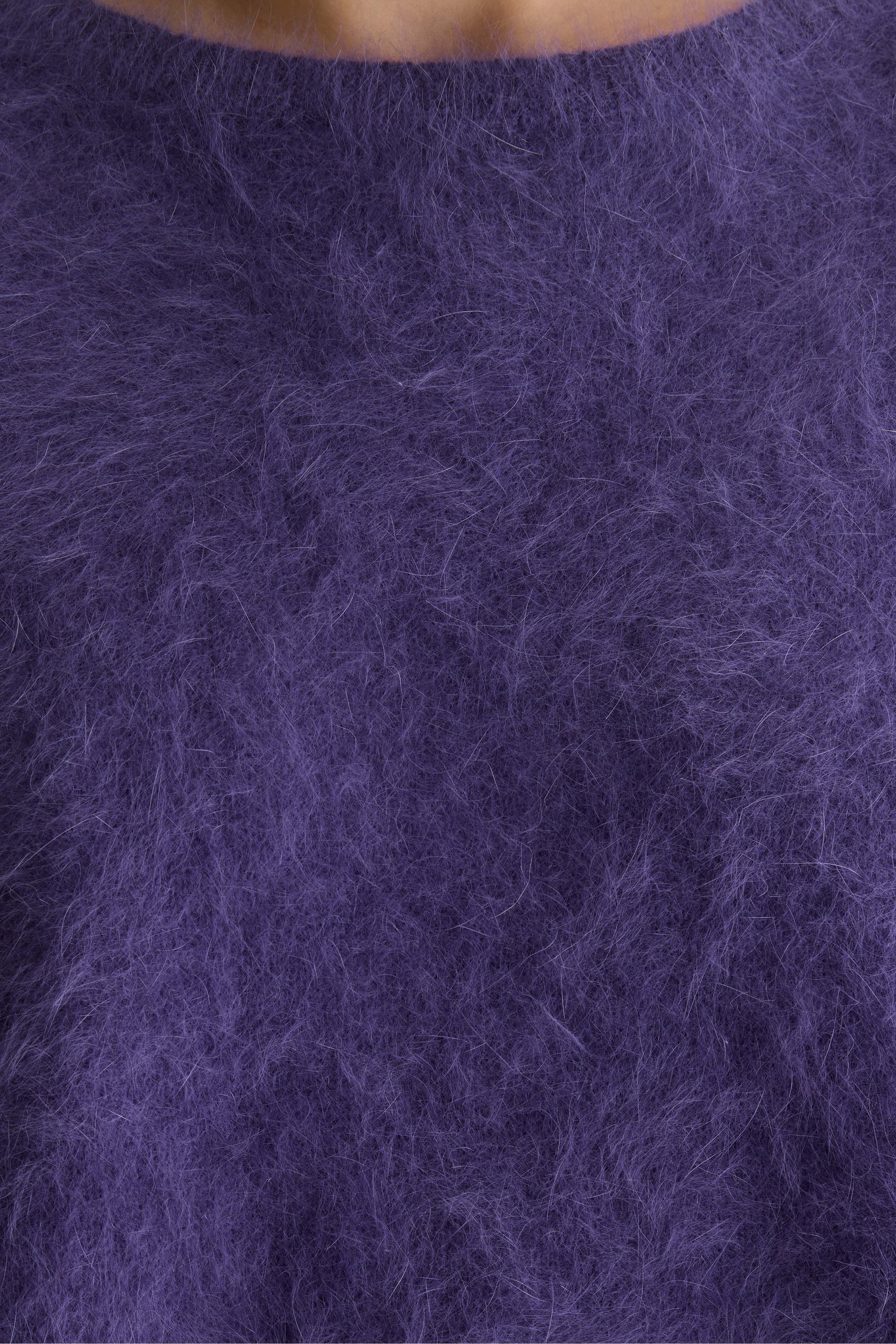 Dime angora-blend sweater (261 / W / GRAPE)