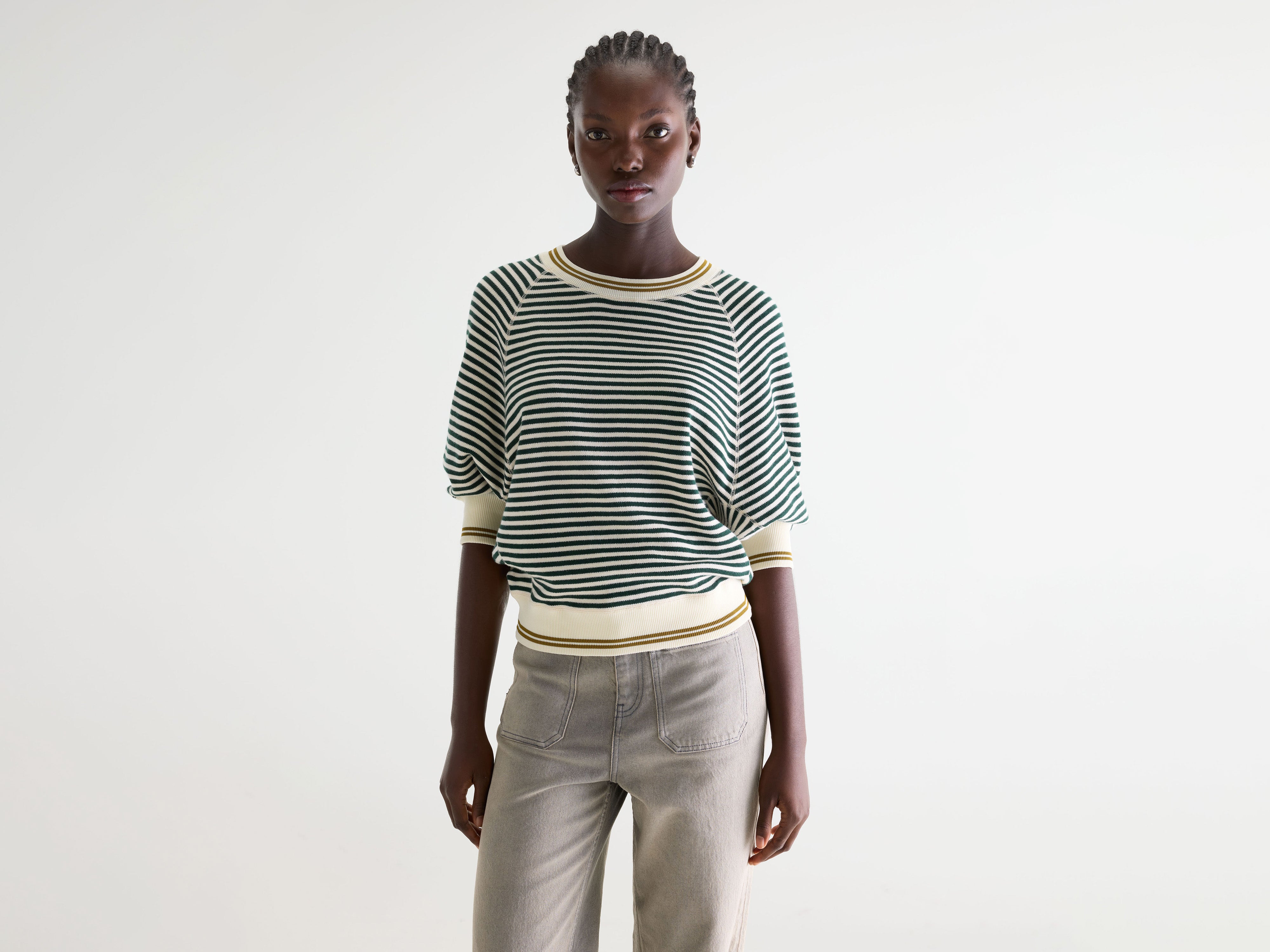 Anglet crewneck sweater (261 / W / STRIPE A)