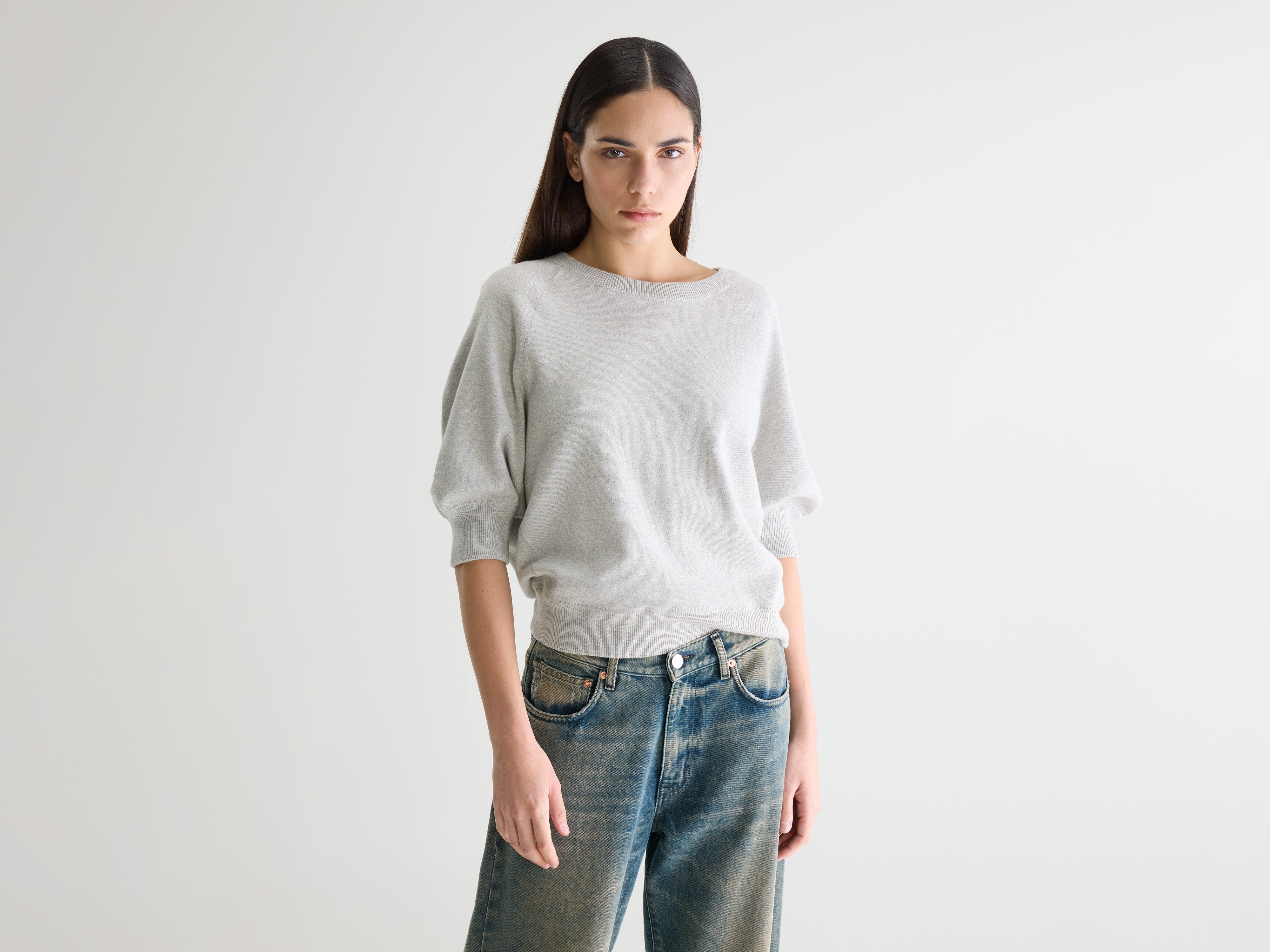 Anglet crewneck sweater (261 / W / OYSTER)
