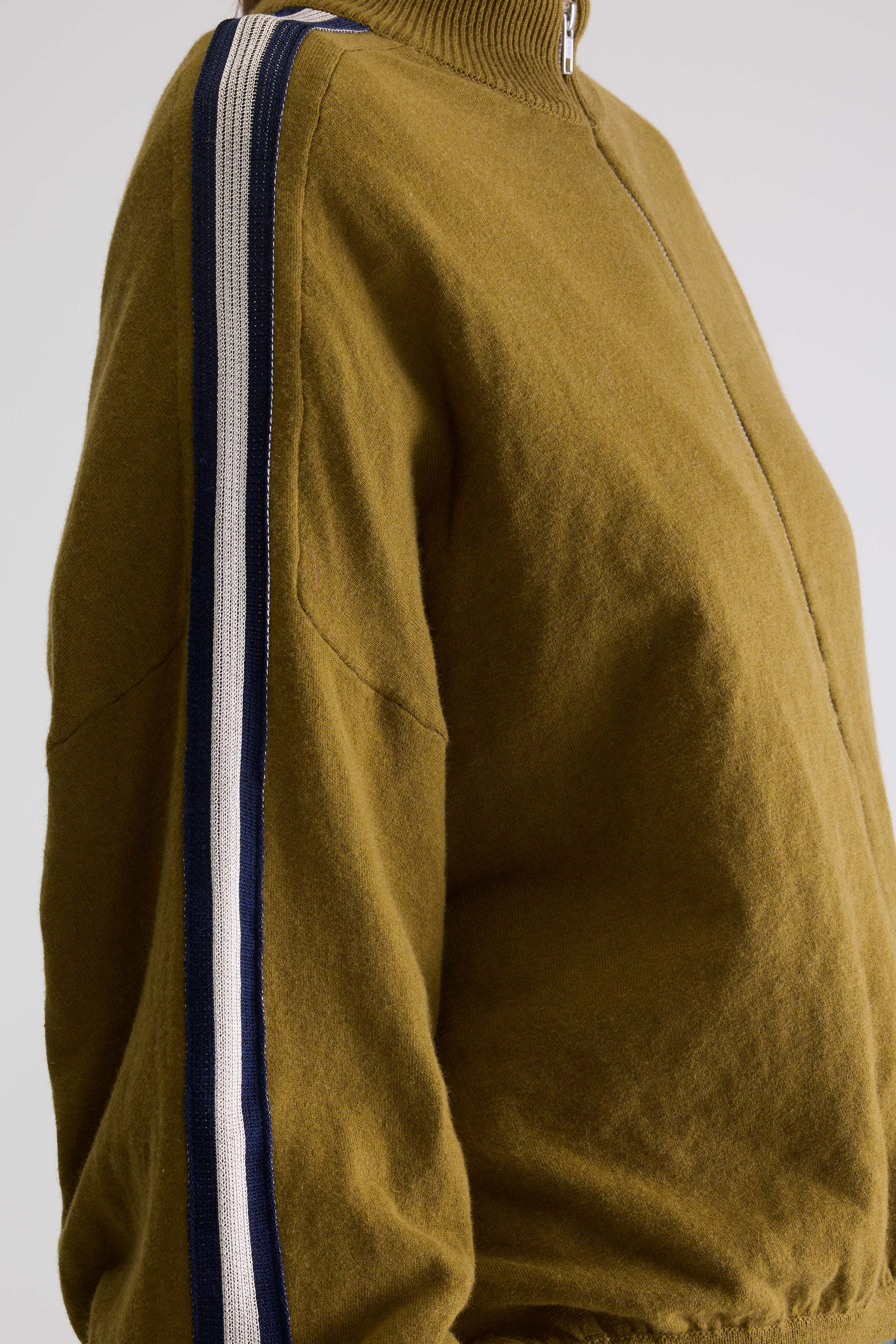 Gerta zip-up cardigan (261 / W / VETIVER)