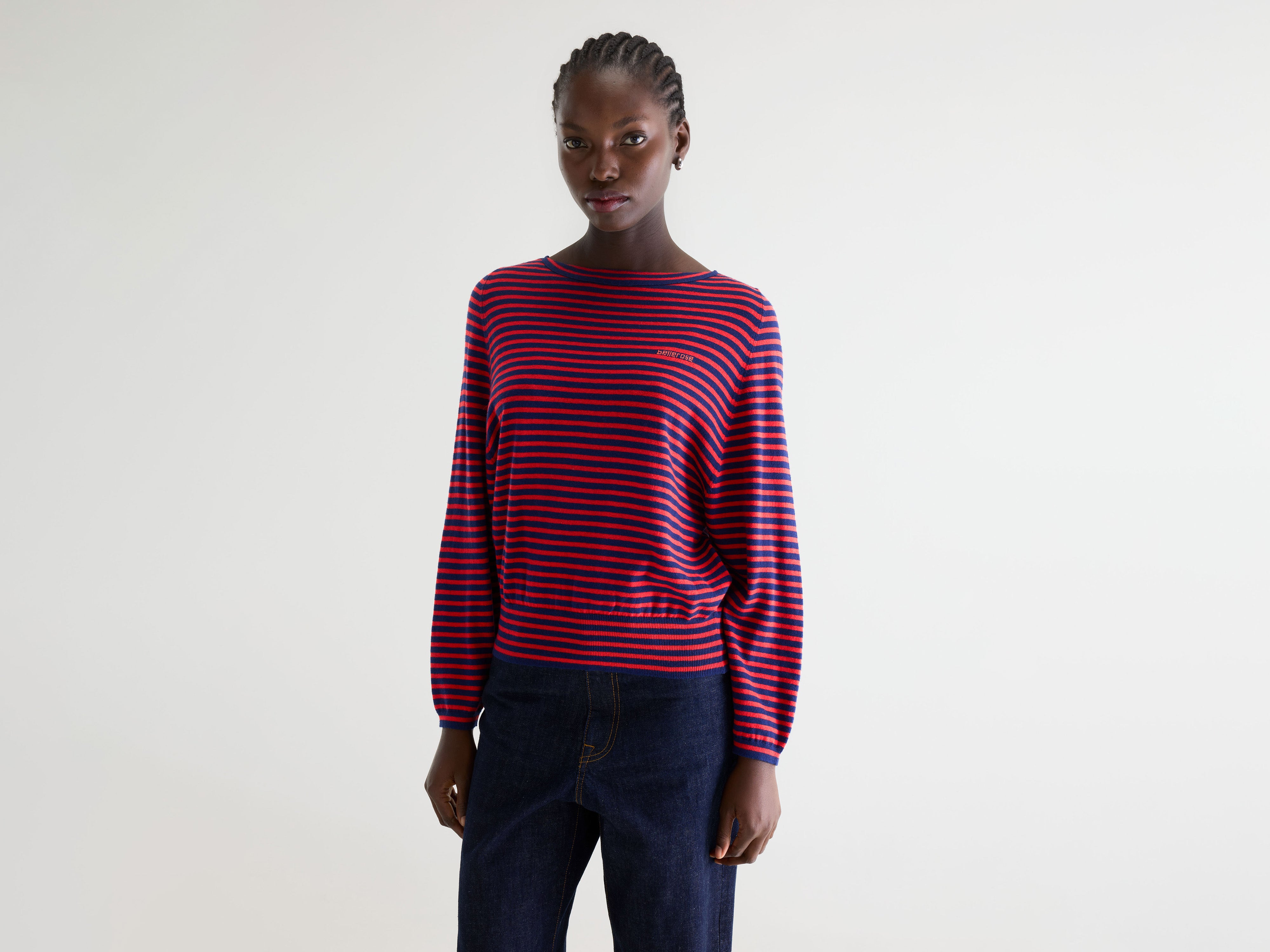 Geros relaxed sweater (261 / W / STRIPE A)