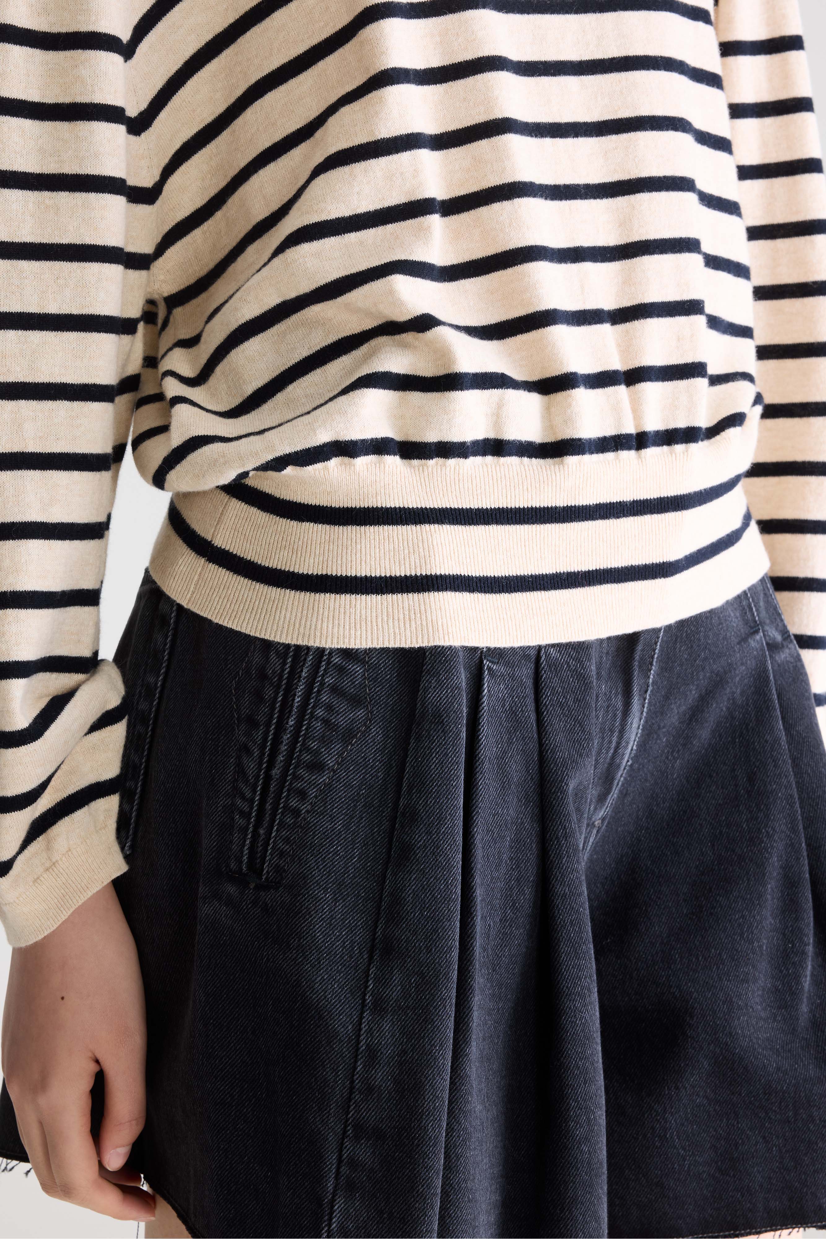 Geros relaxed sweater (261 / W / STRIPE B)