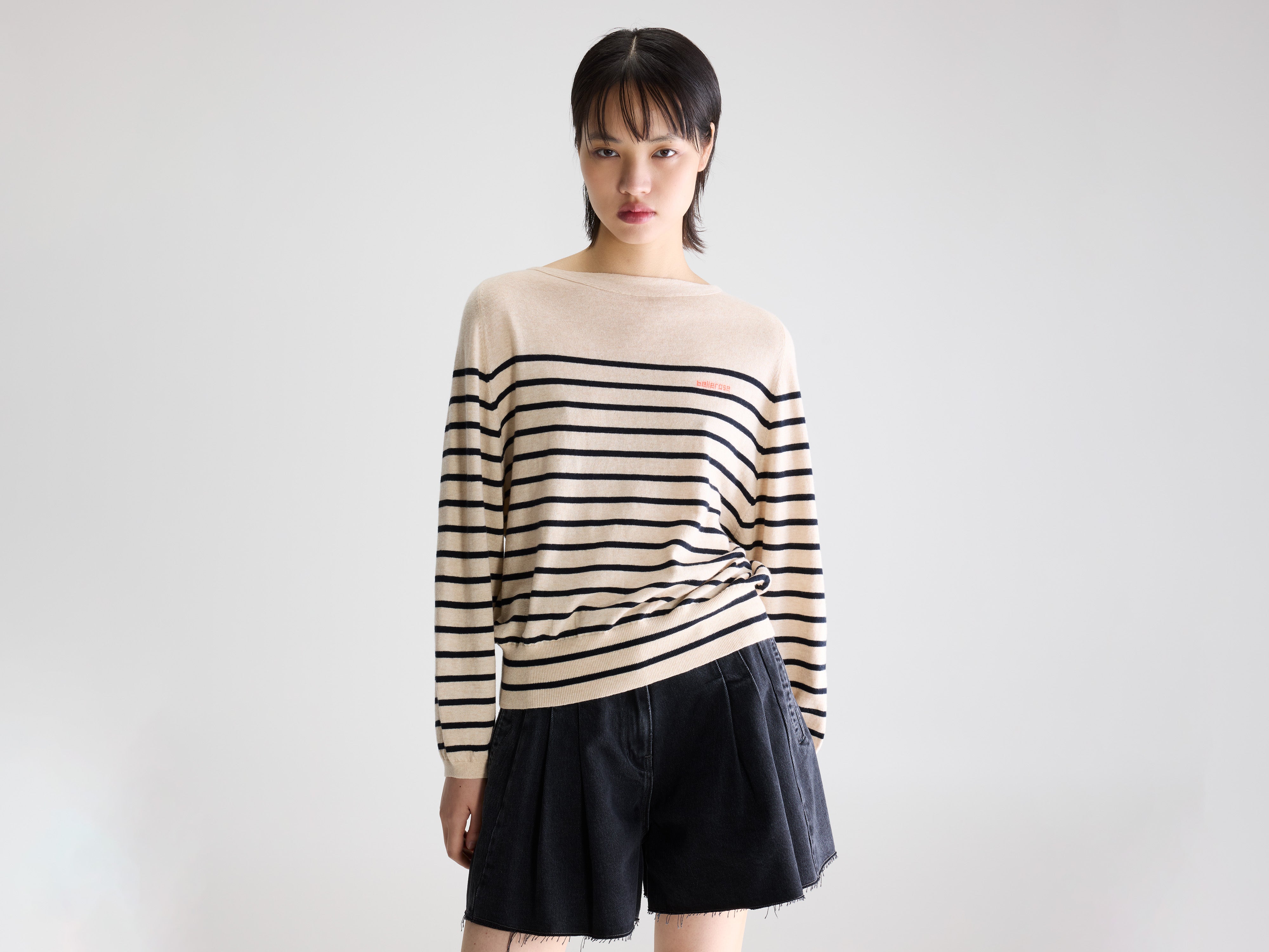 Geros relaxed sweater (261 / W / STRIPE B)
