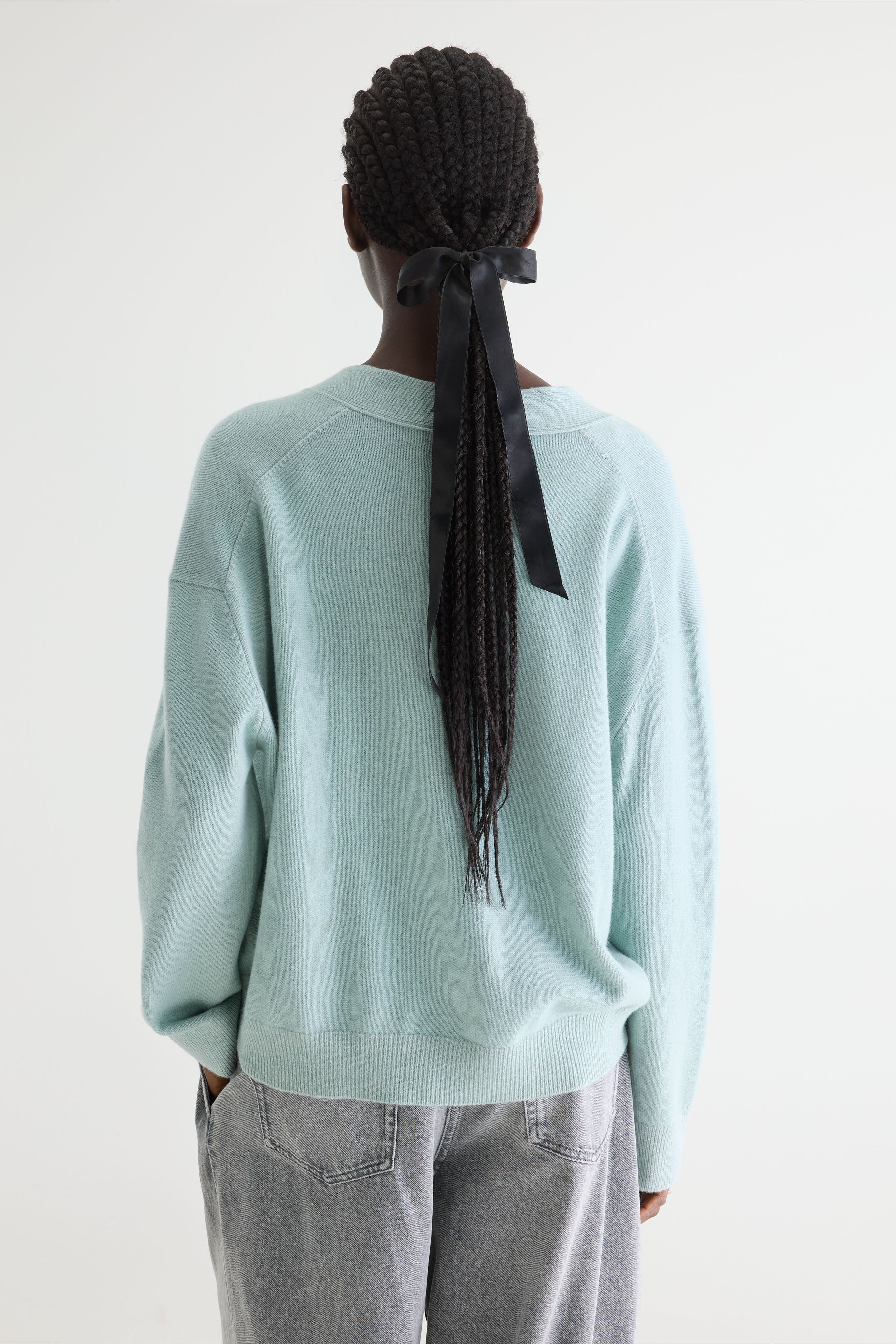Gakkin boxy cardigan (261 / W / JADEITE)