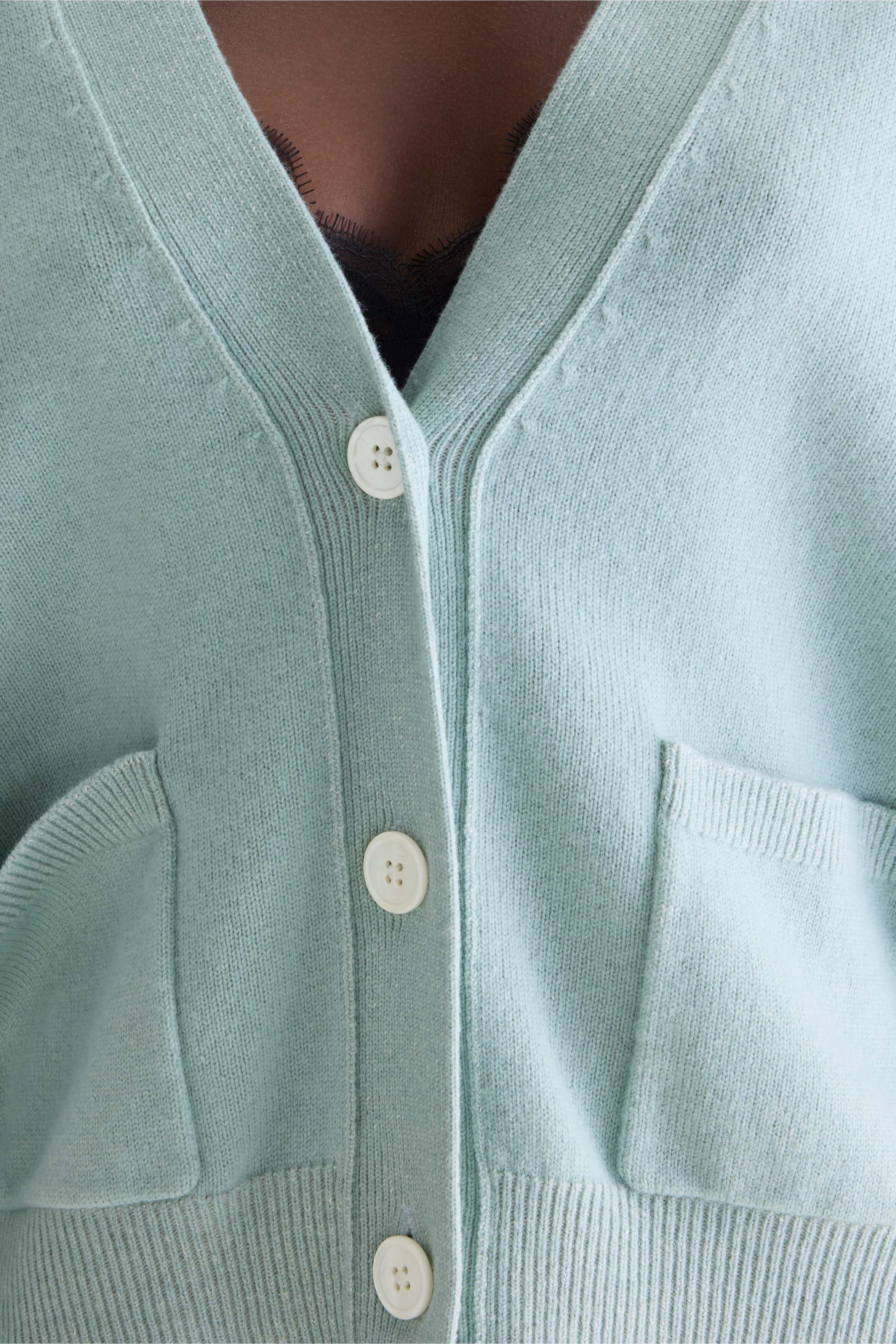 Gakkin boxy cardigan (261 / W / JADEITE)