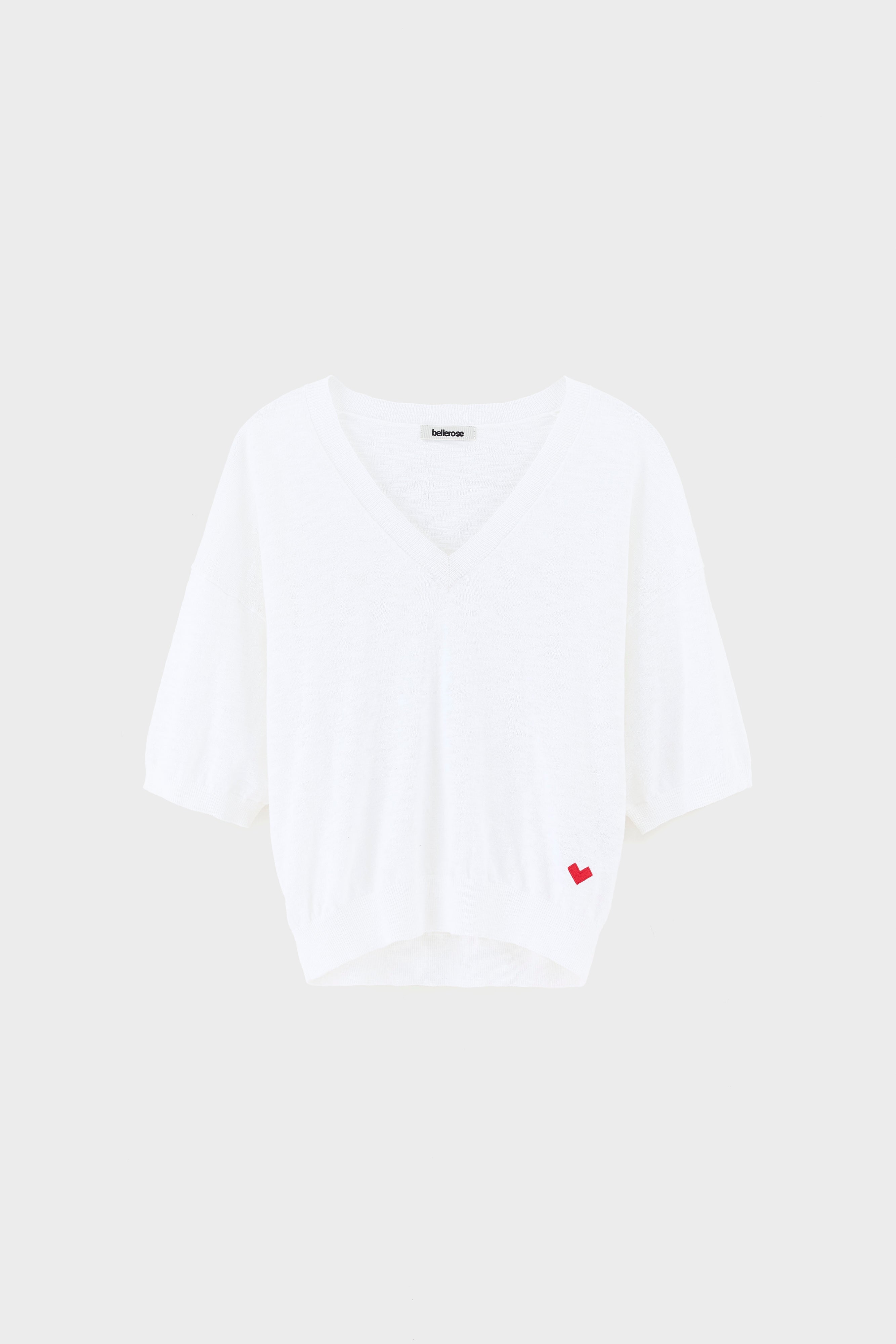 Dadif v-neck sweater (261 / W / WHITE)