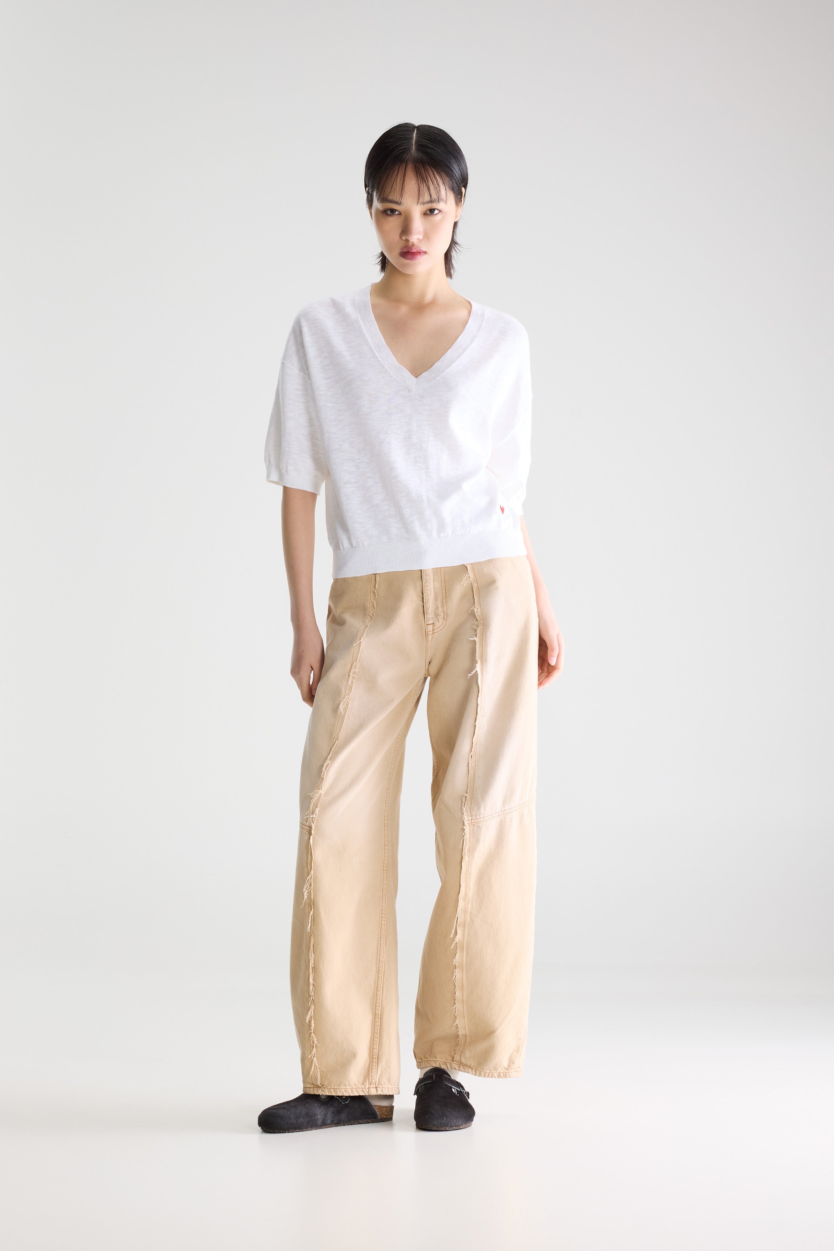 Dadif v-neck sweater (261 / W / WHITE)