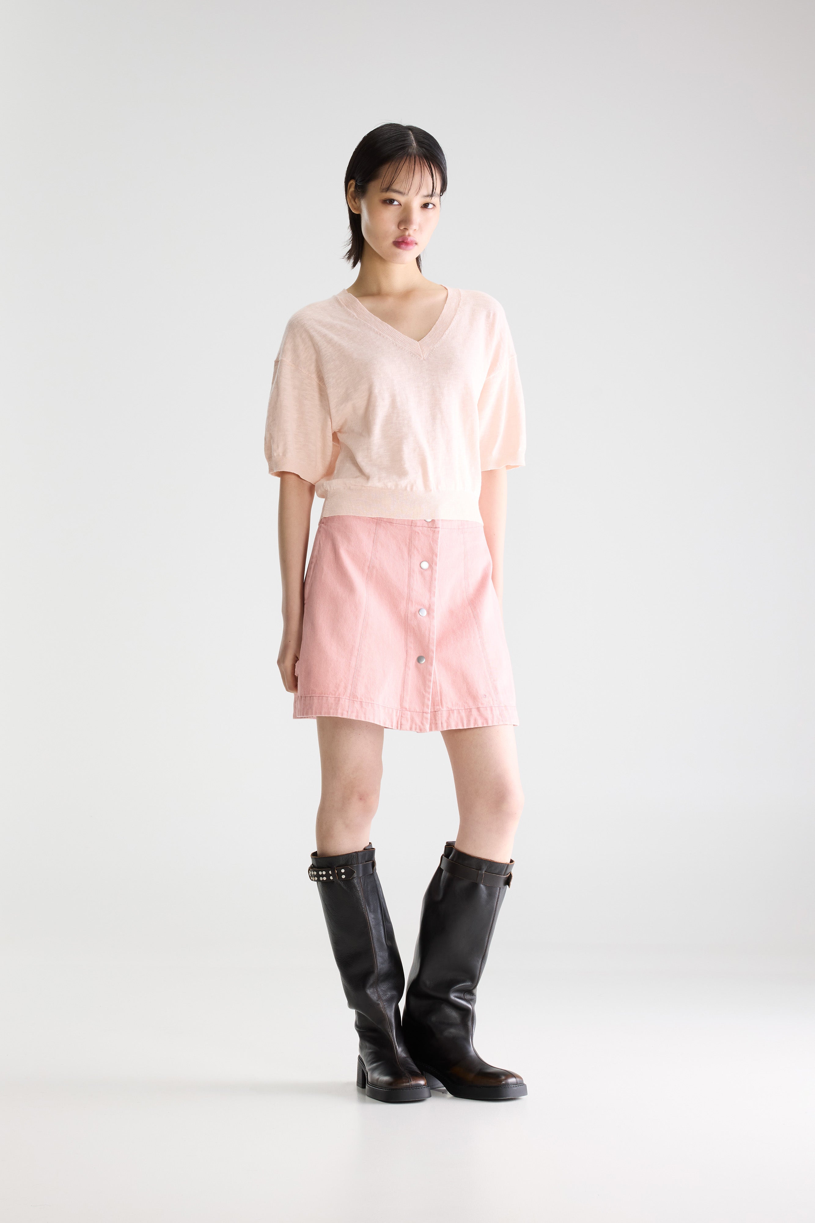 Dadif v-neck sweater (261 / W / BABE)