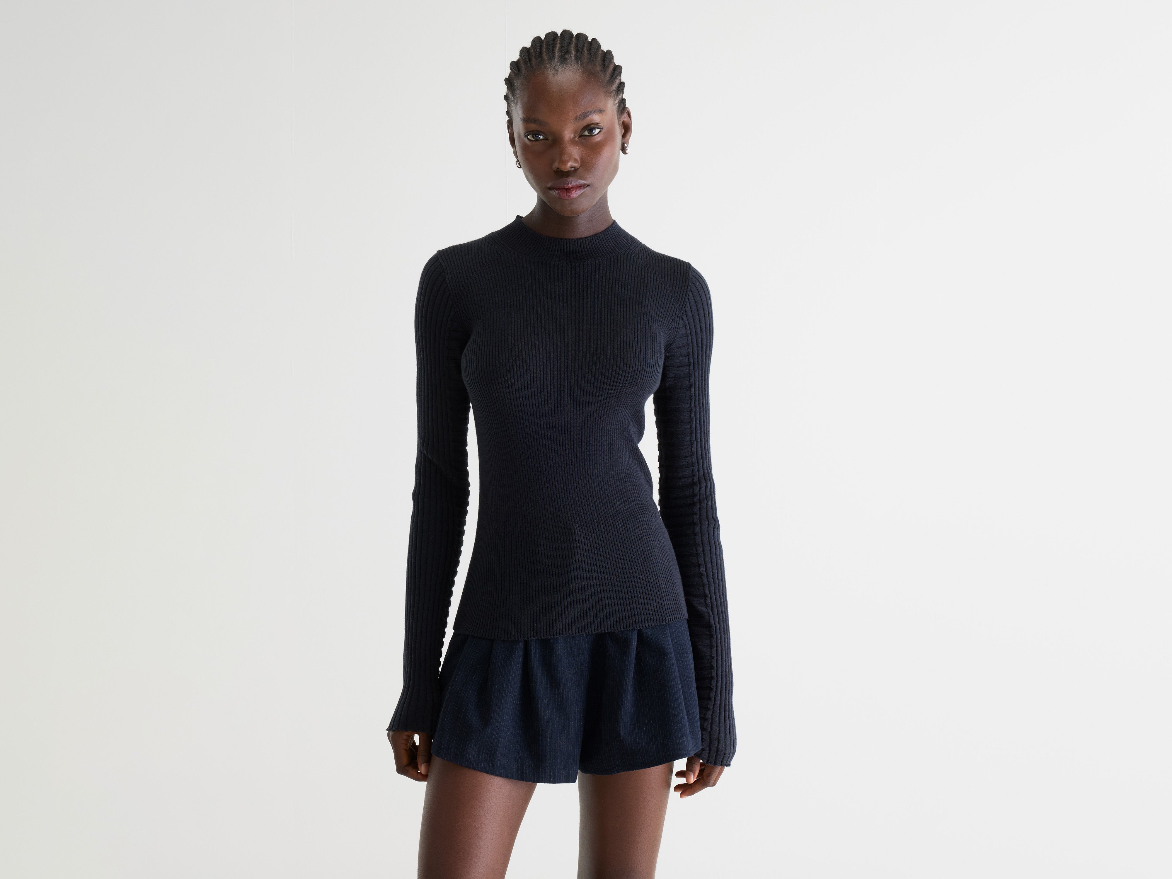 Aduard slim sweater (261 / W / NAVY)