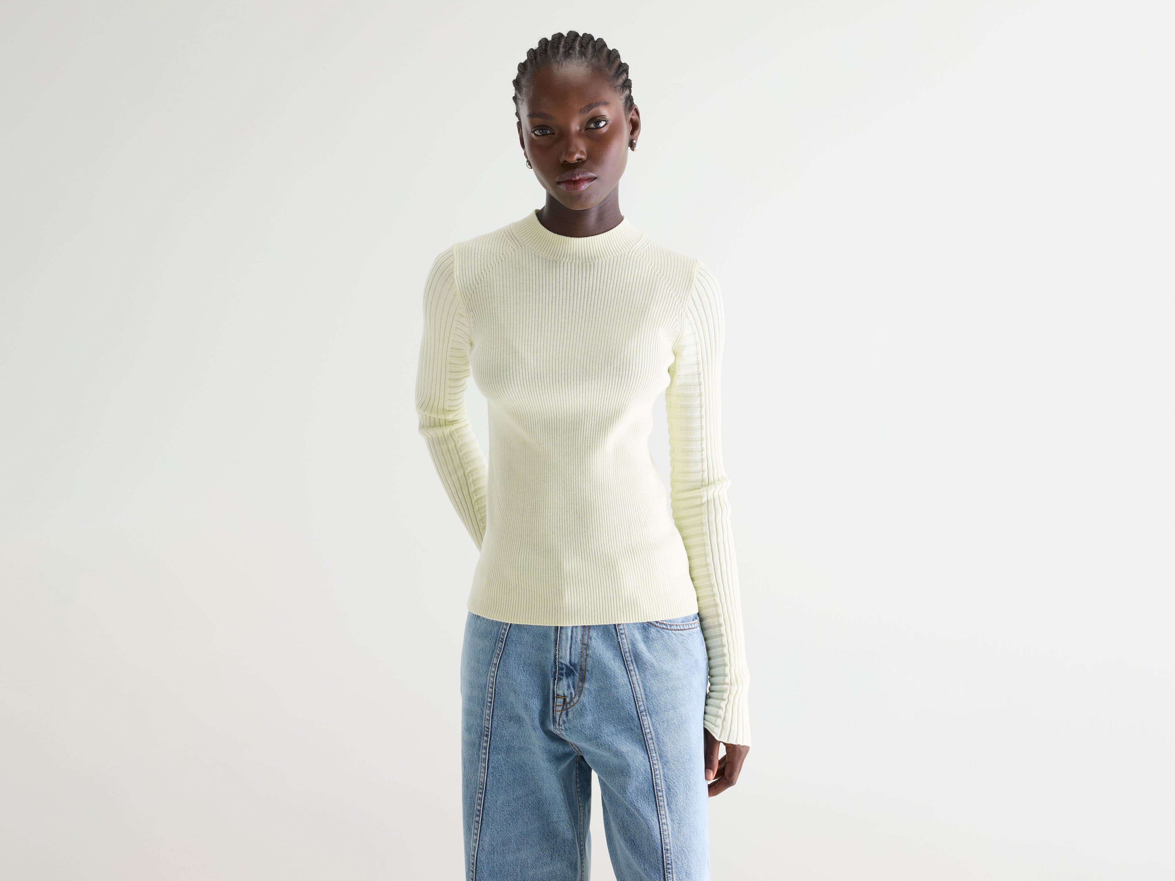 Aduard slim sweater (261 / W / LIMELIGHT)