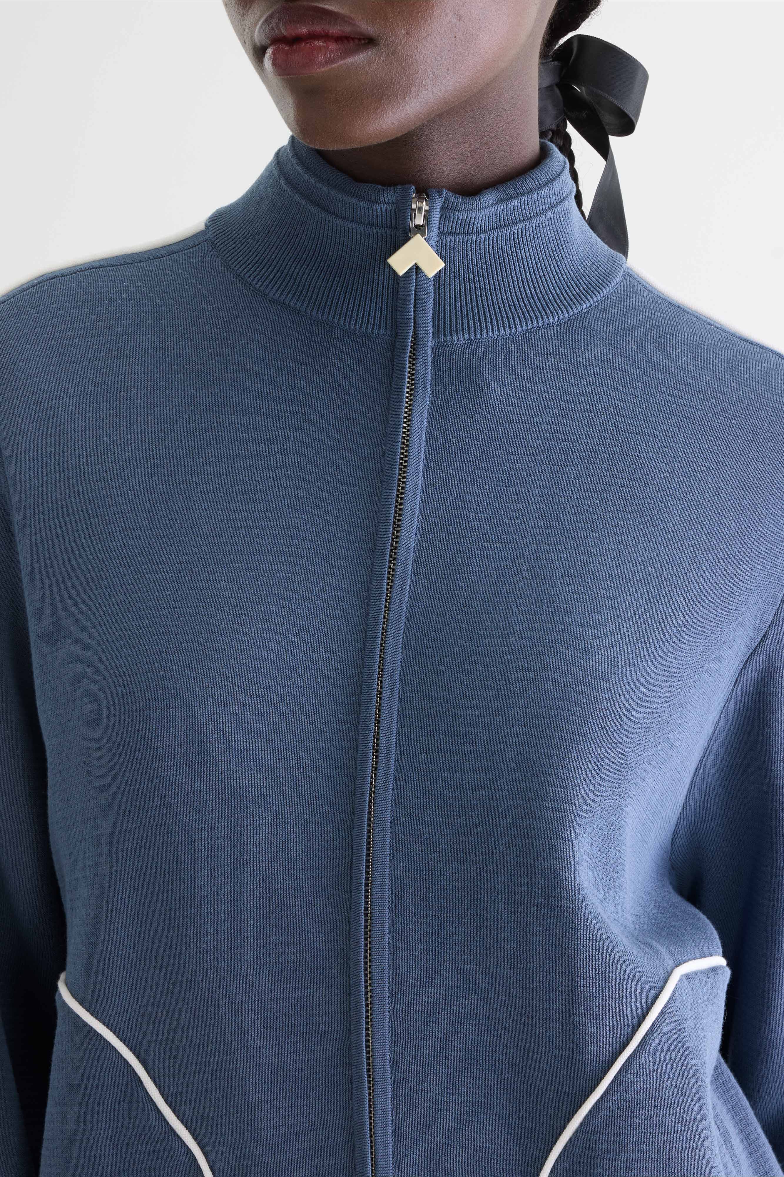 Dasy zip-up sweatshirt (261 / W / STORM)