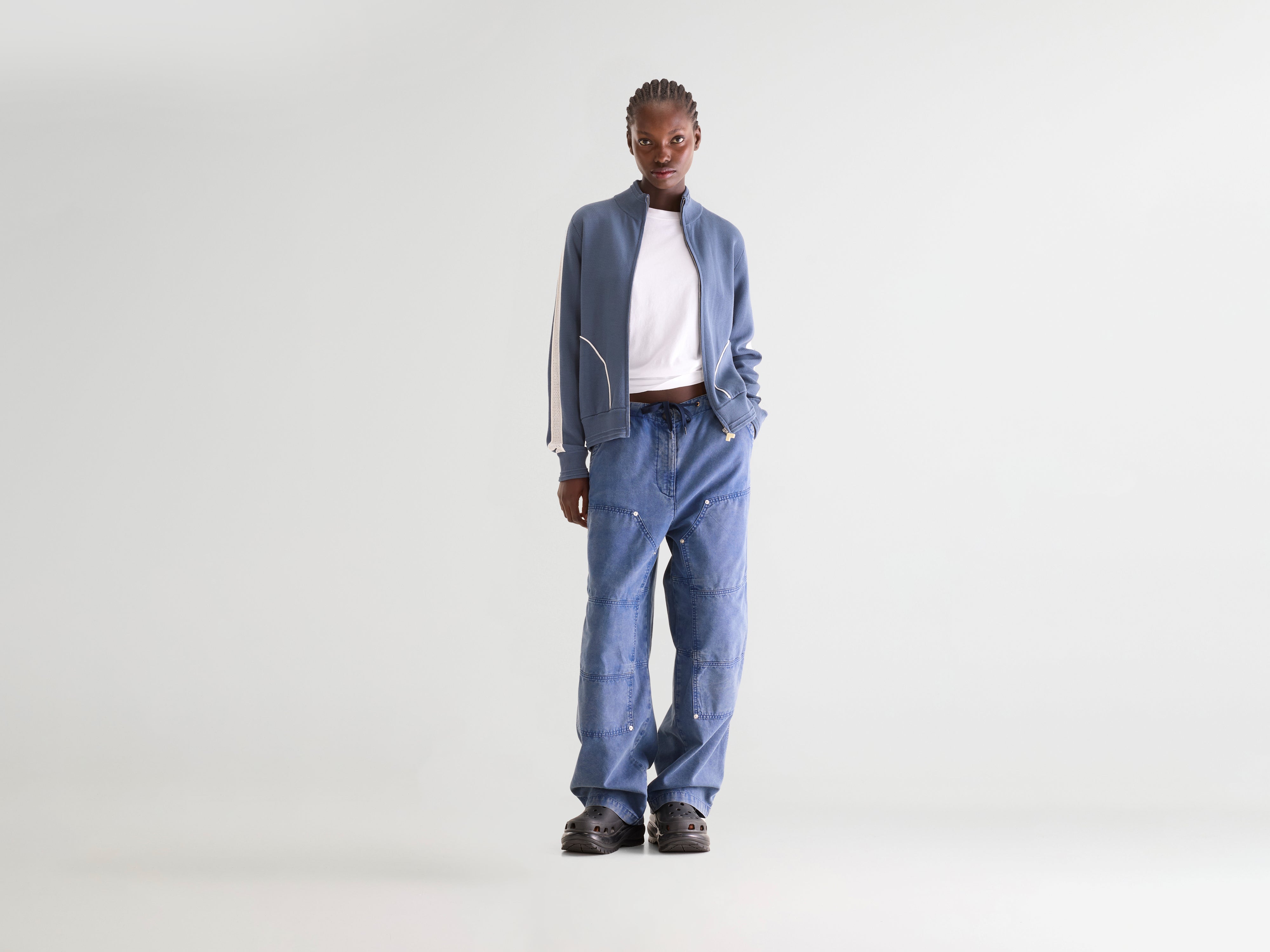 Dasy zip-up sweatshirt (261 / W / STORM)