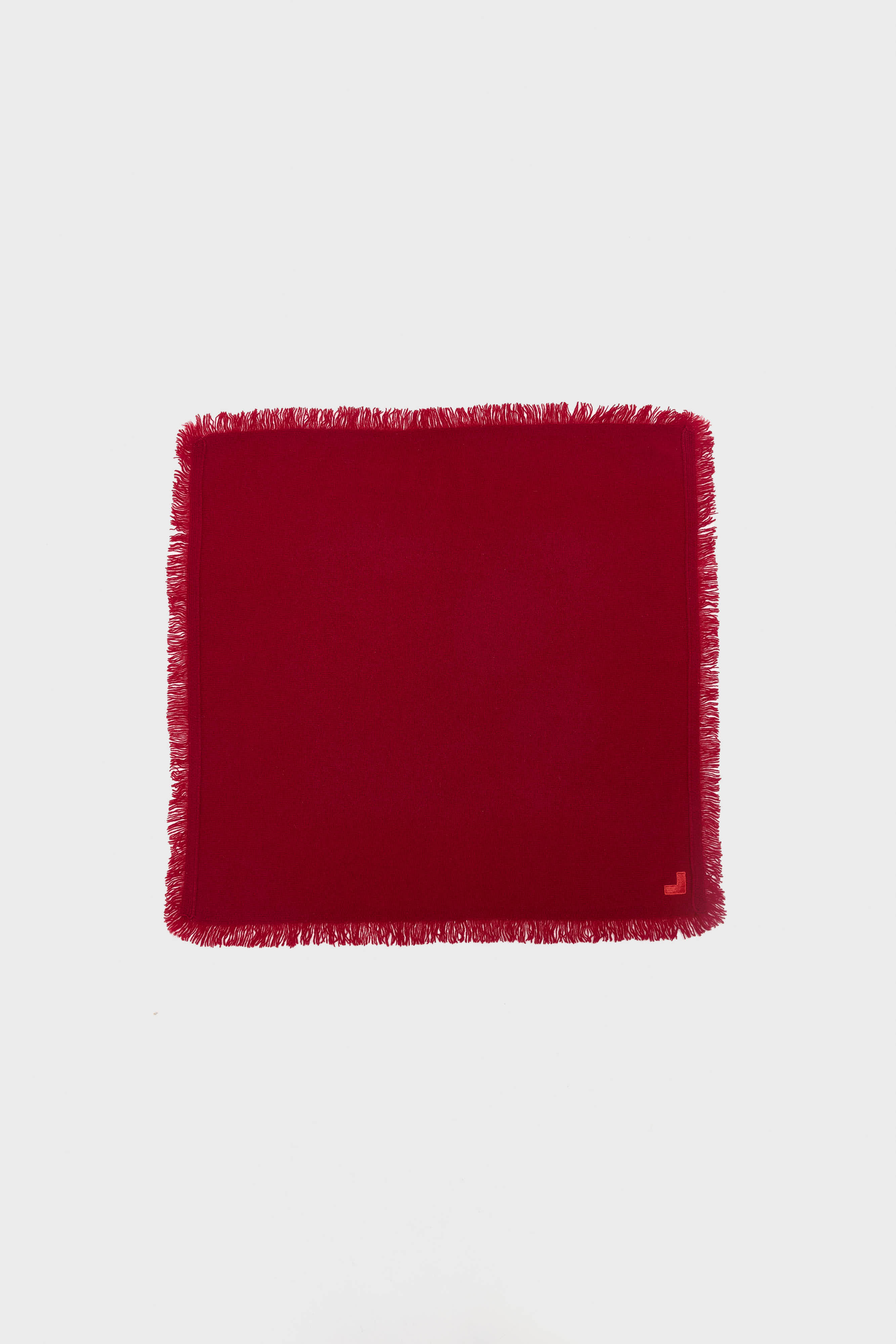 Soncol square scarf (262 / W / CRANBERRY)