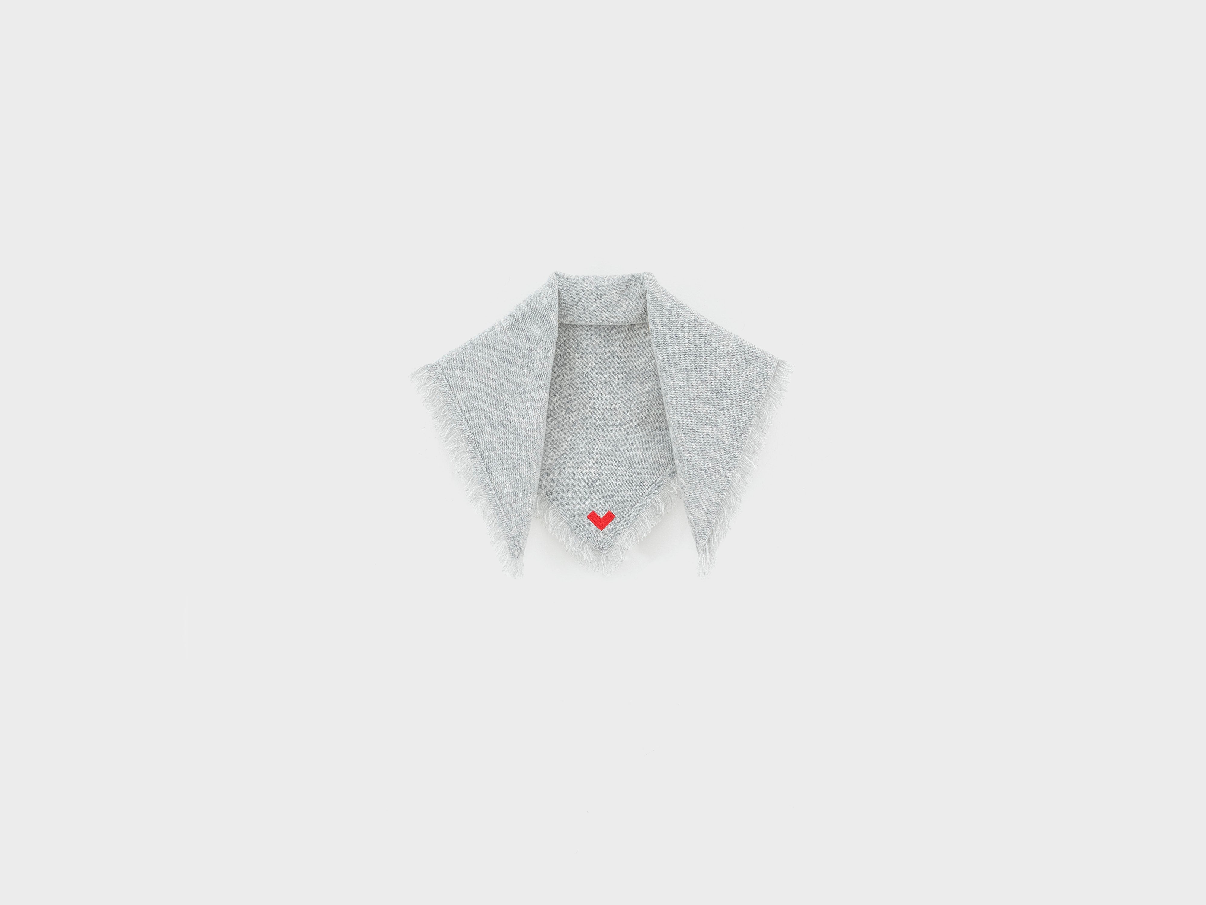 Soncol square scarf (262 / W / LIGHT GREY)