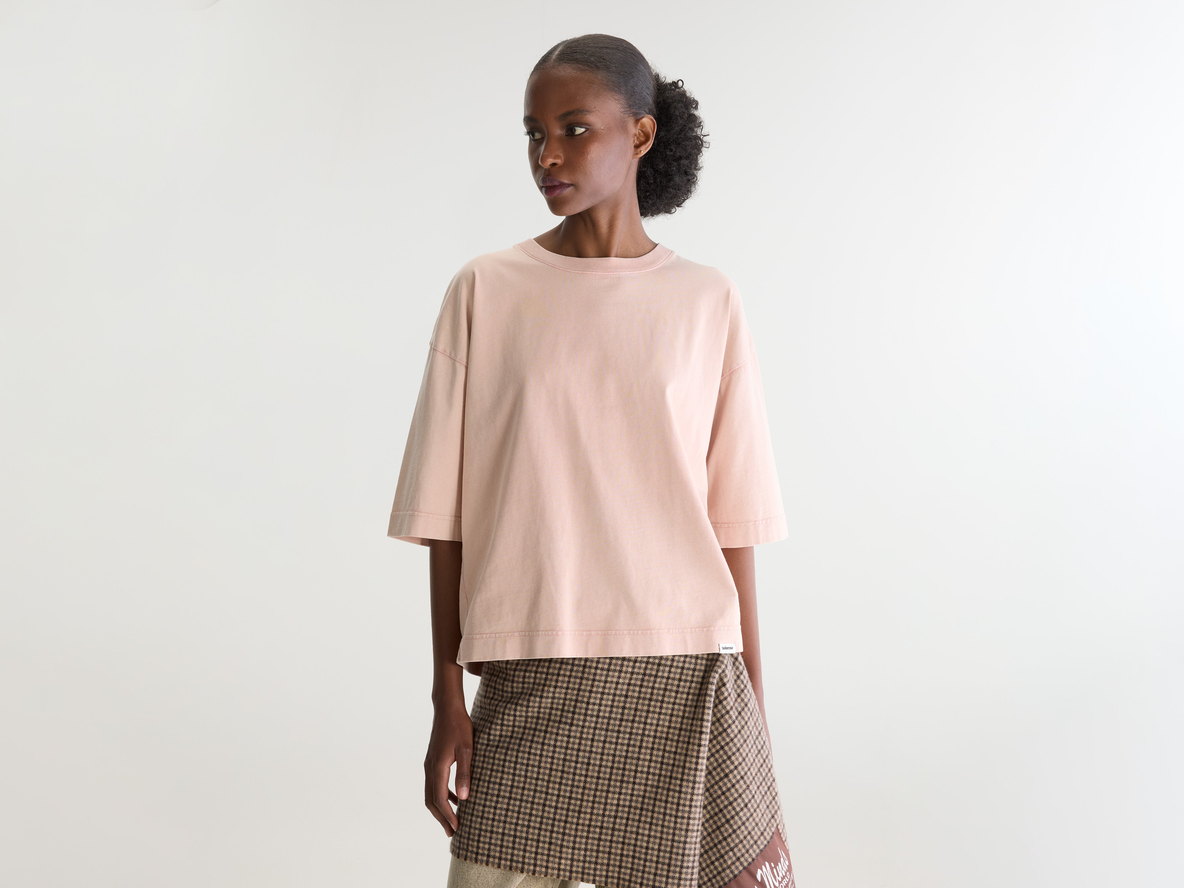Fiores short-sleeve t-shirt (262 / W / DUSTY ROSE)