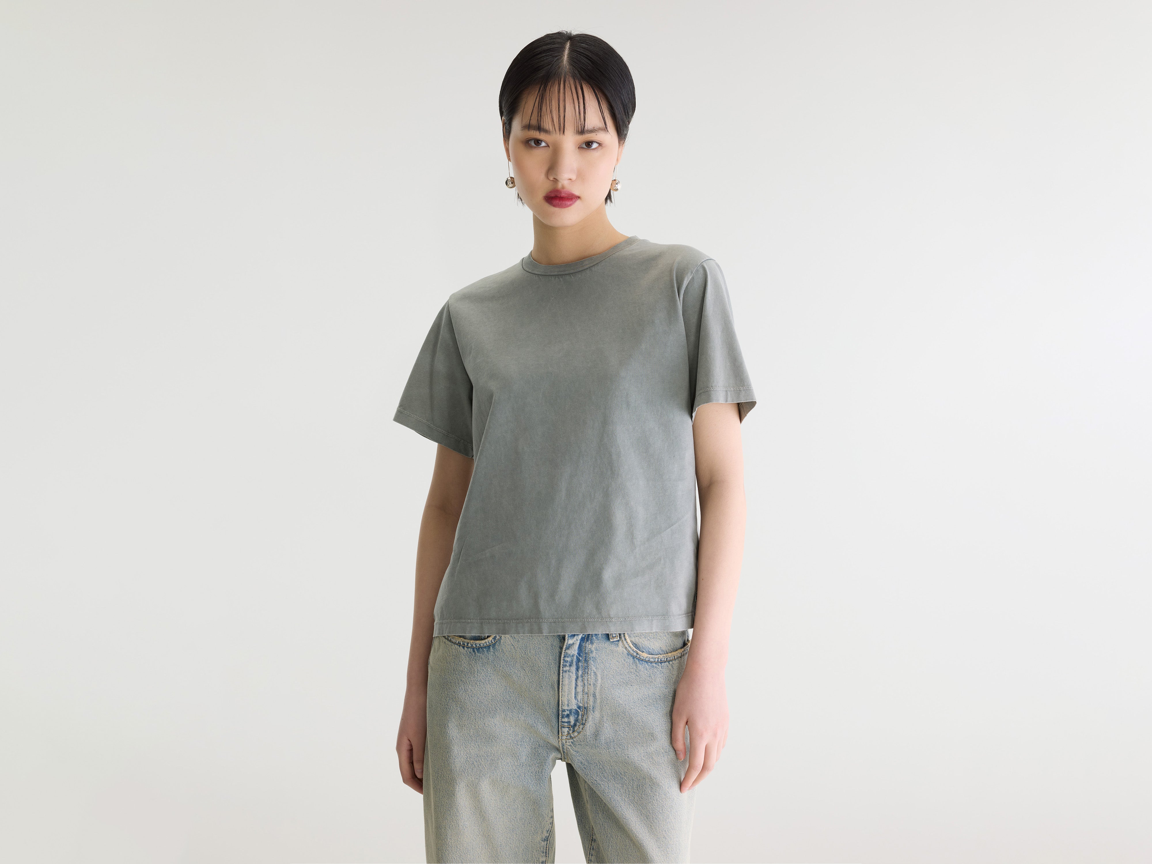 Flavia short-sleeve t-shirt (262 / W / OXYD GREY)
