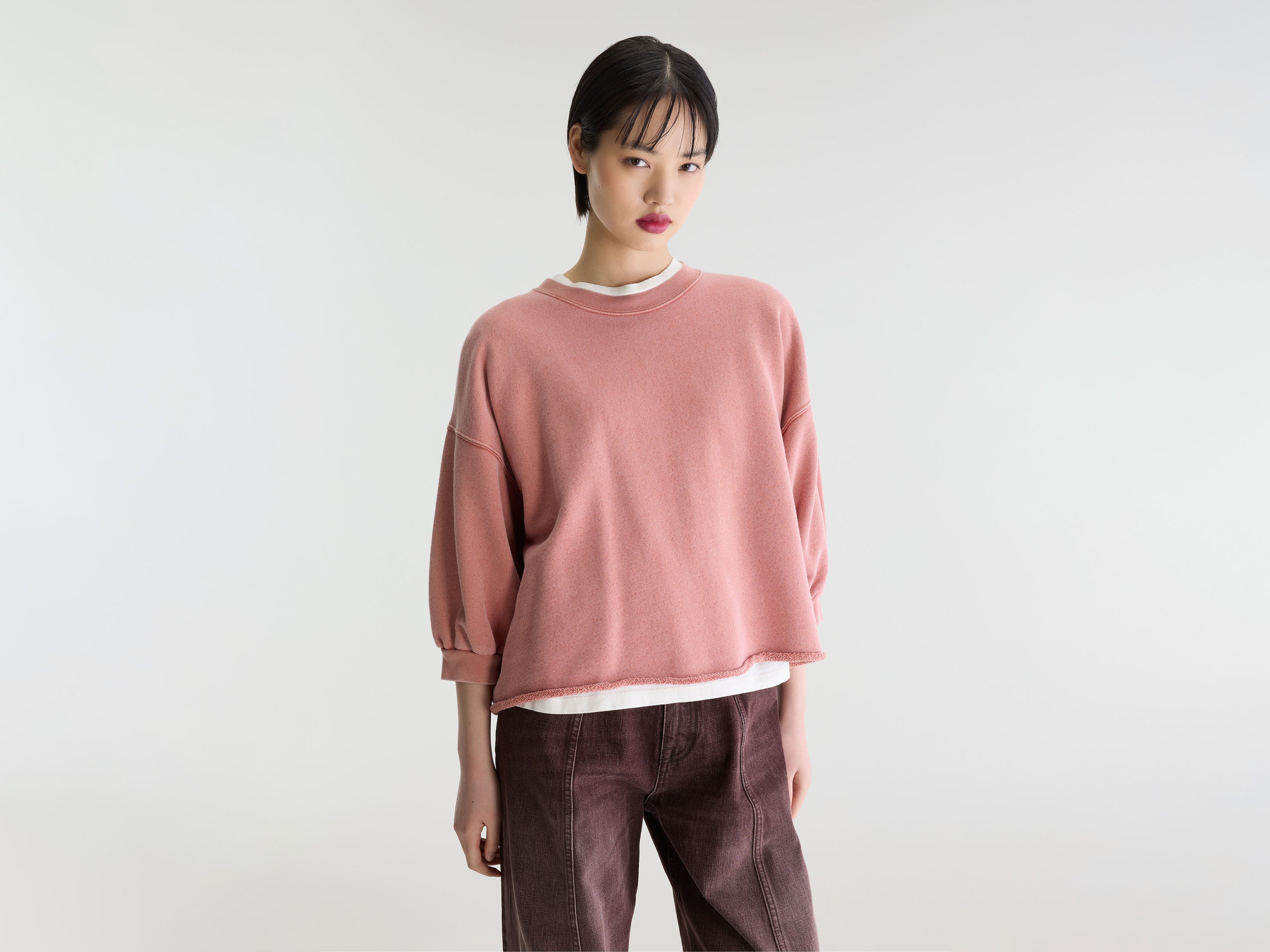 Vicske crewneck sweatshirt (262 / W / ETRUSCAN RED)