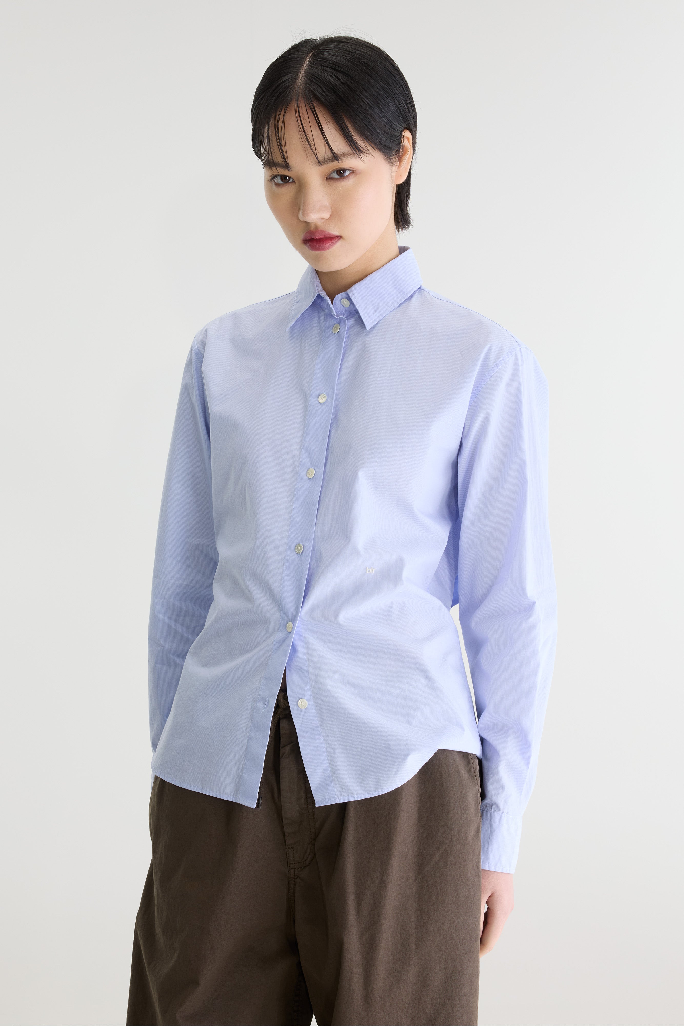 Grey Striped Shirt For Women | Bellerose