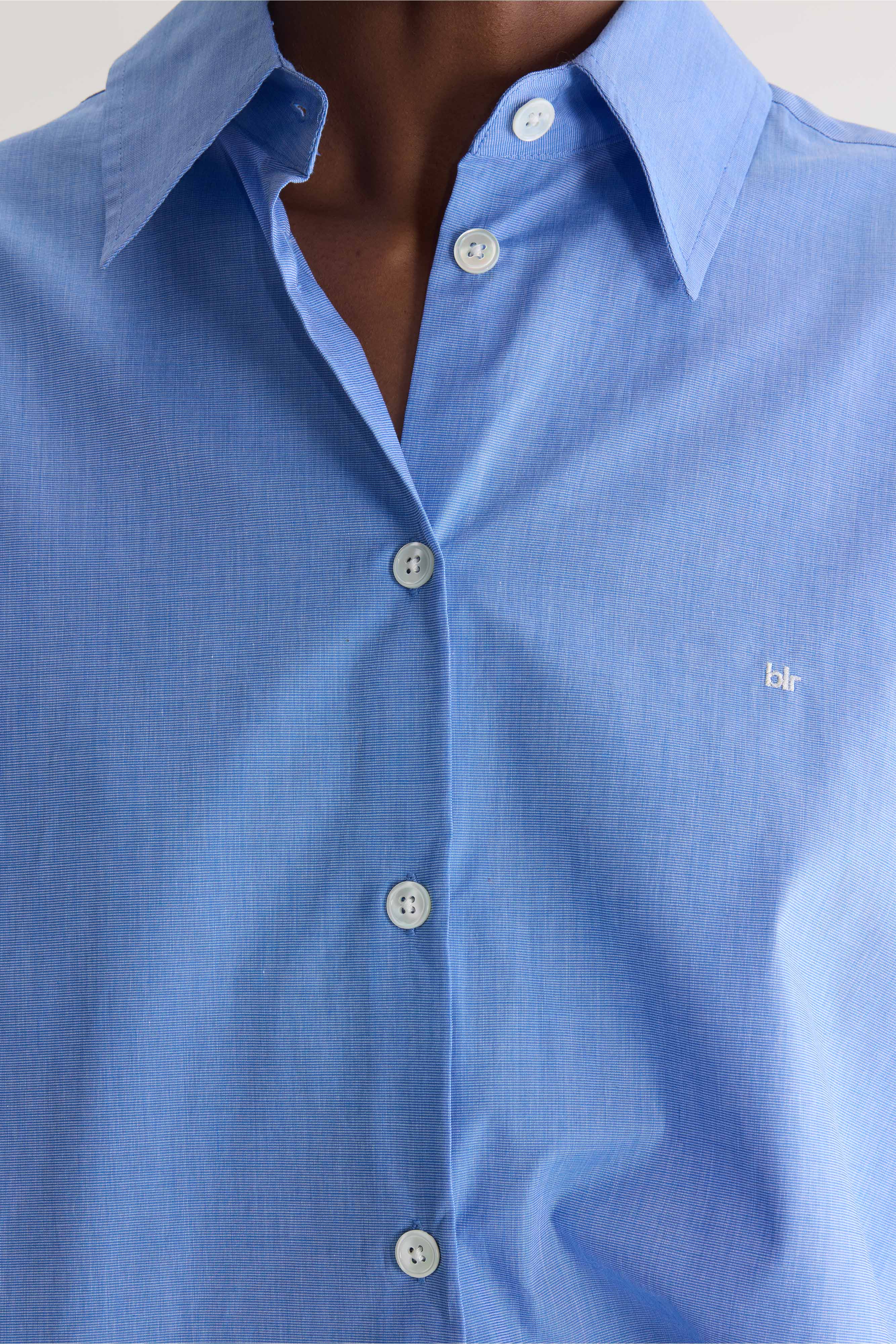 Java poplin shirt (262 / W / BLUE SHIRT)