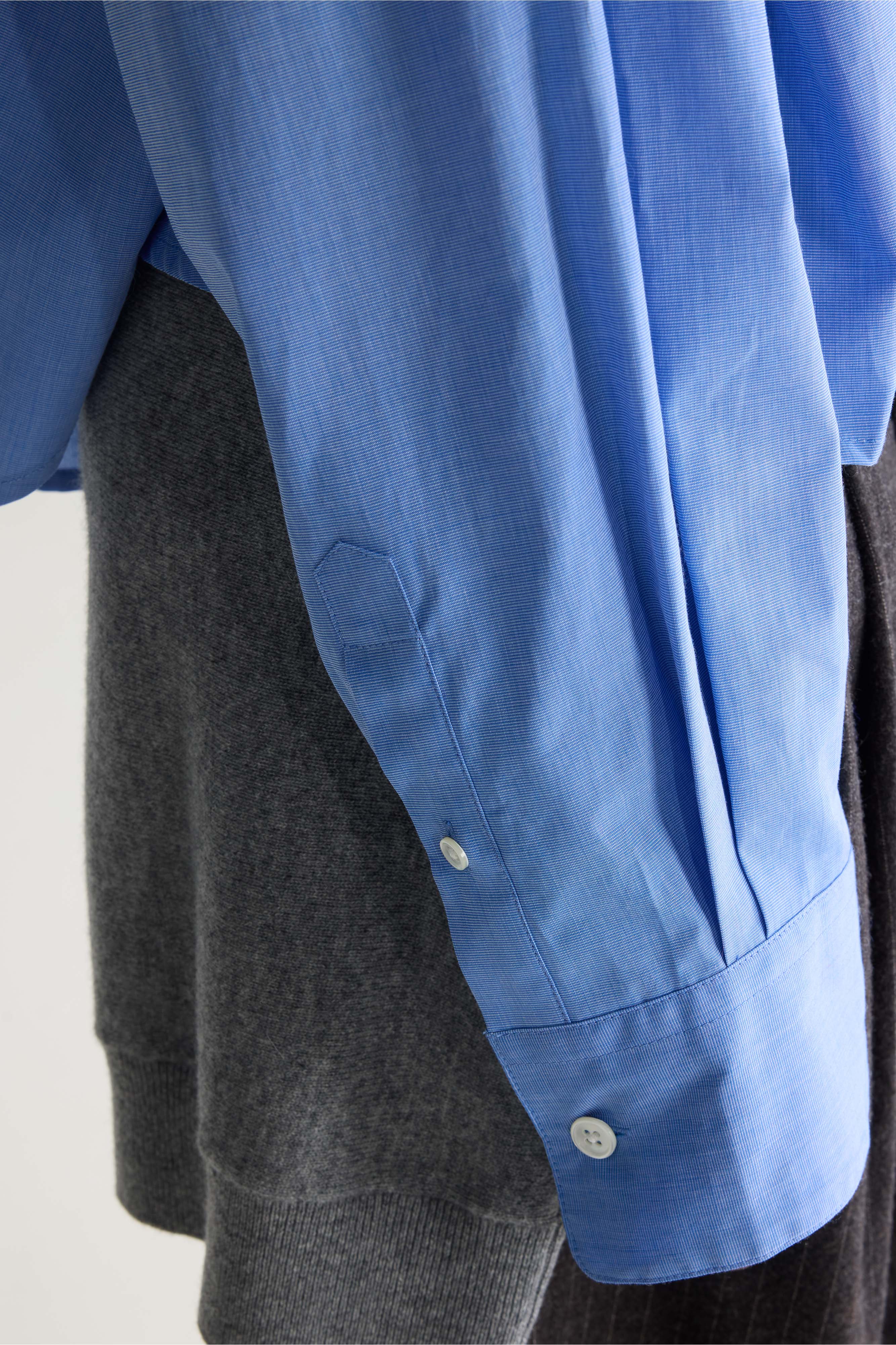 Java poplin shirt (262 / W / BLUE SHIRT)