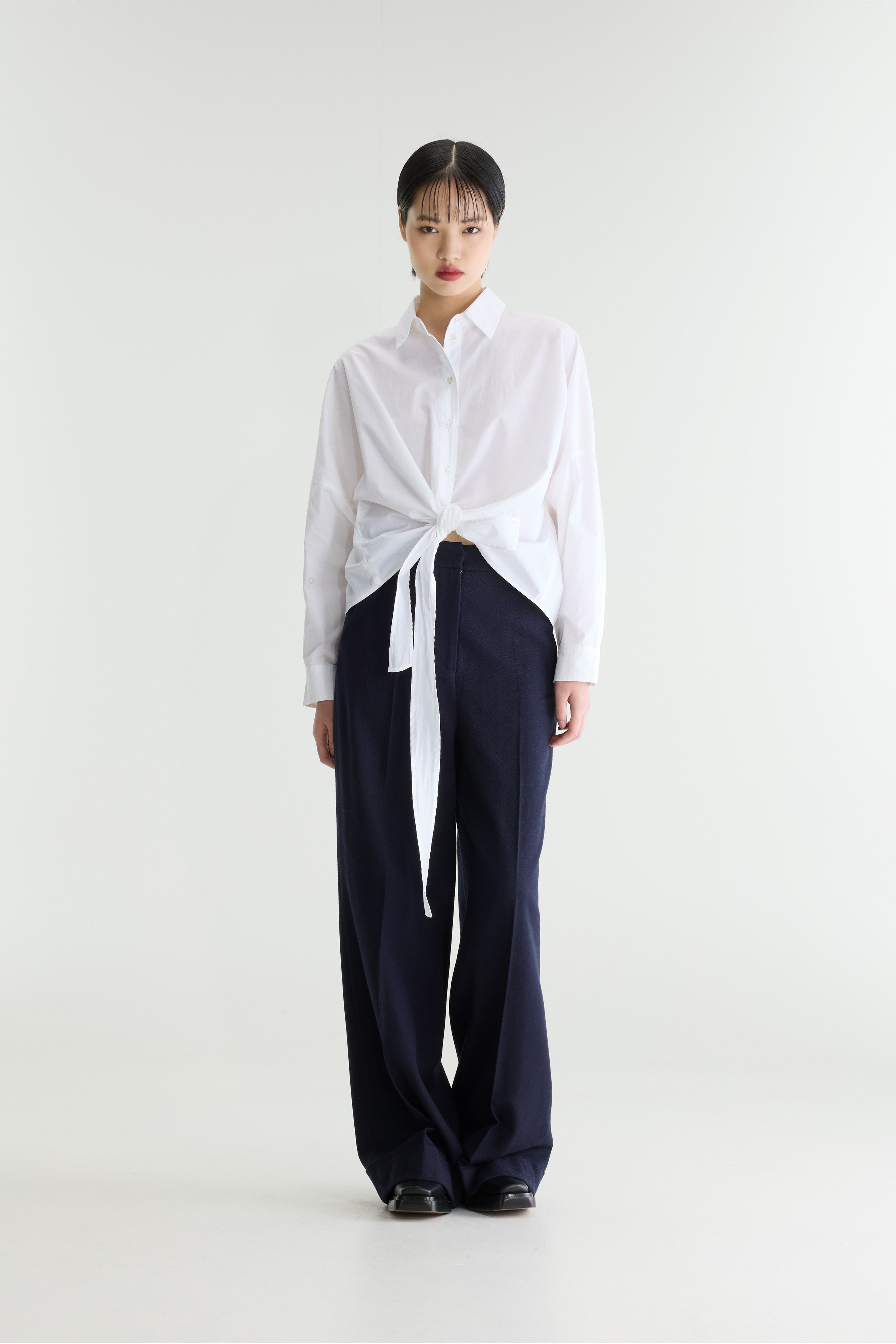 Candice popline shirt (262 / W / WHITE)
