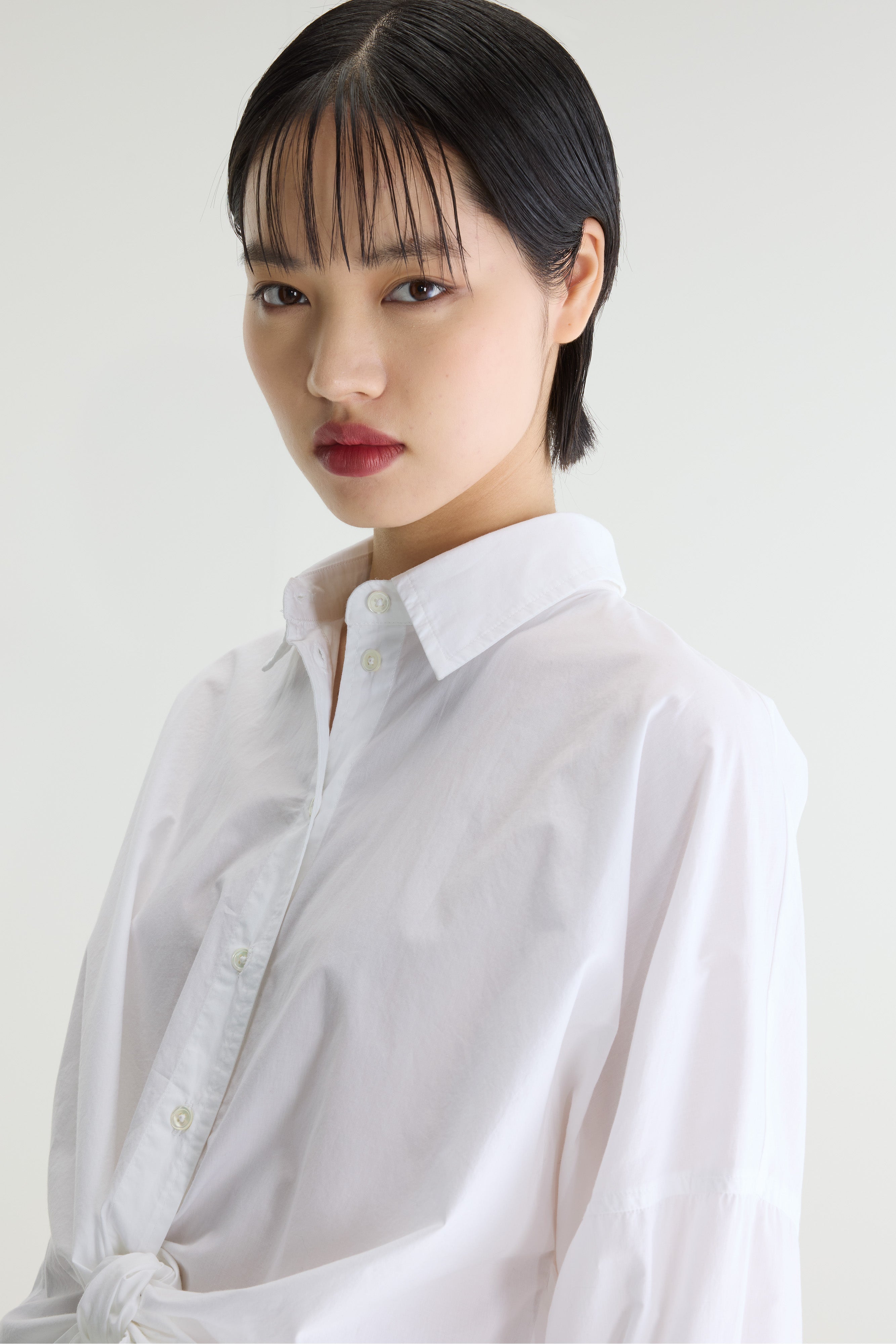 Candice popline shirt (262 / W / WHITE)