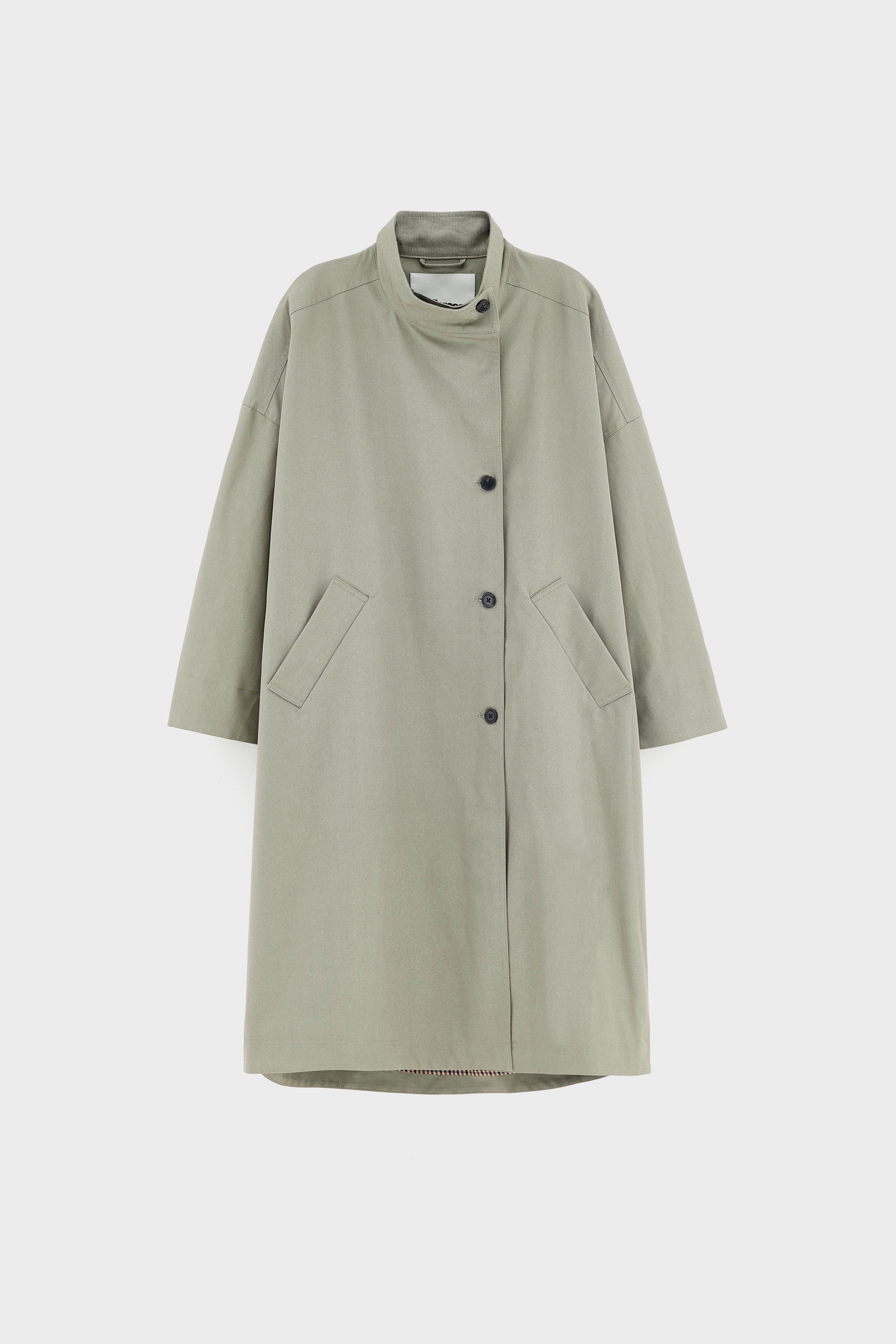 Juttac trench coat (262 / W / METAL GREEN)