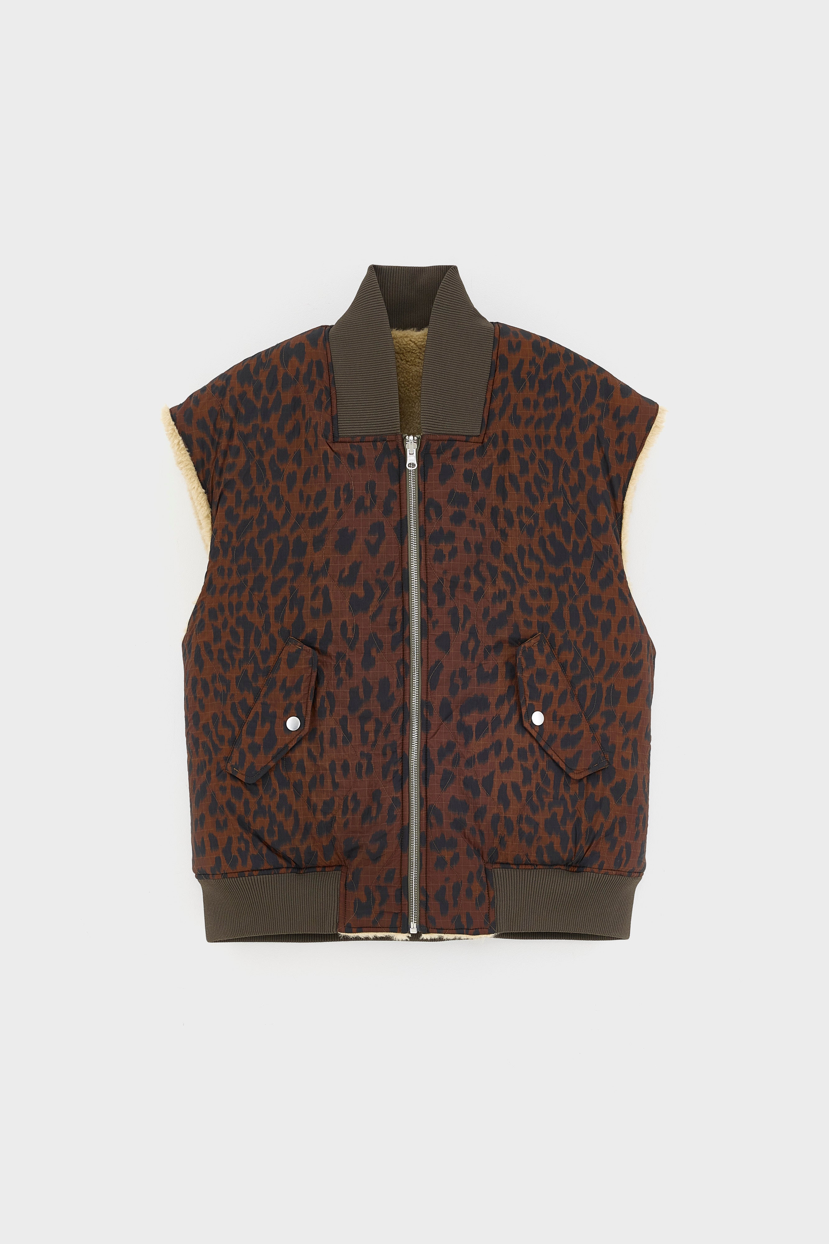 Haalo leopard-print bodywarmer (262 / W / DISPLAY A)