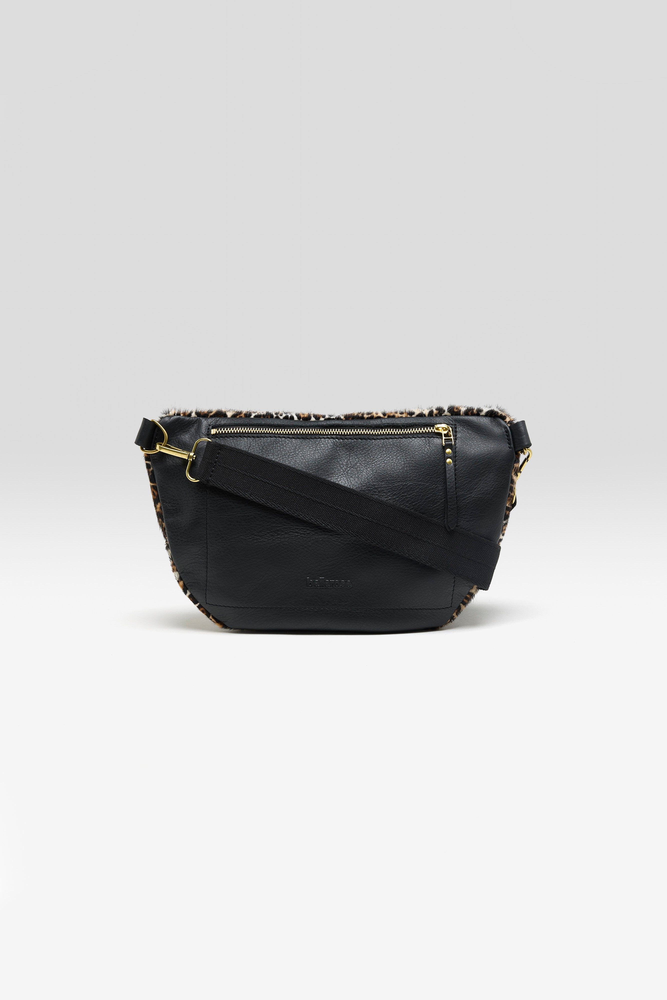 Souply sling bag met luipaardprint (262 / W / DISPLAY A)