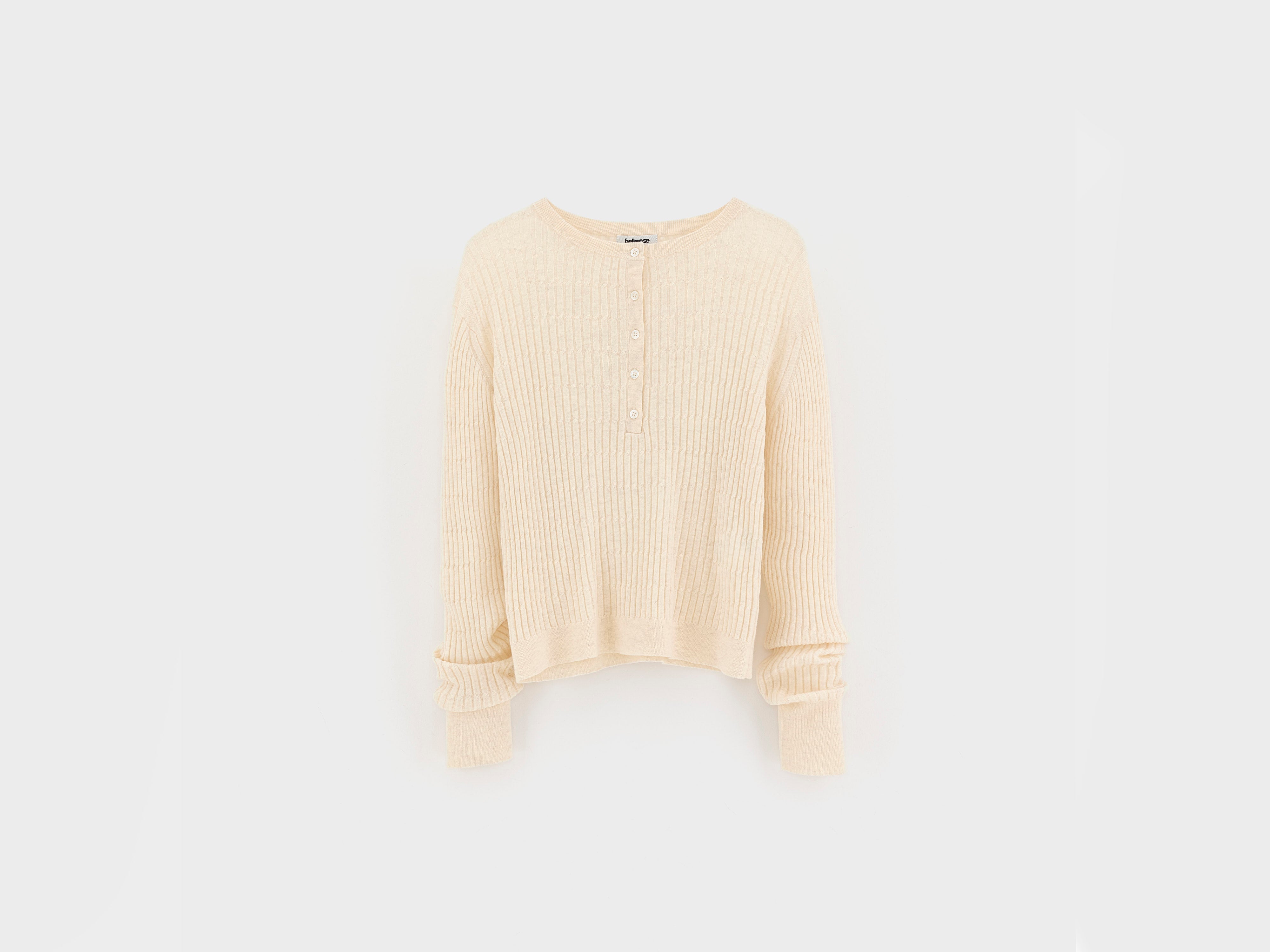Pull col tunisien Aryro (262 / W / NATURAL)